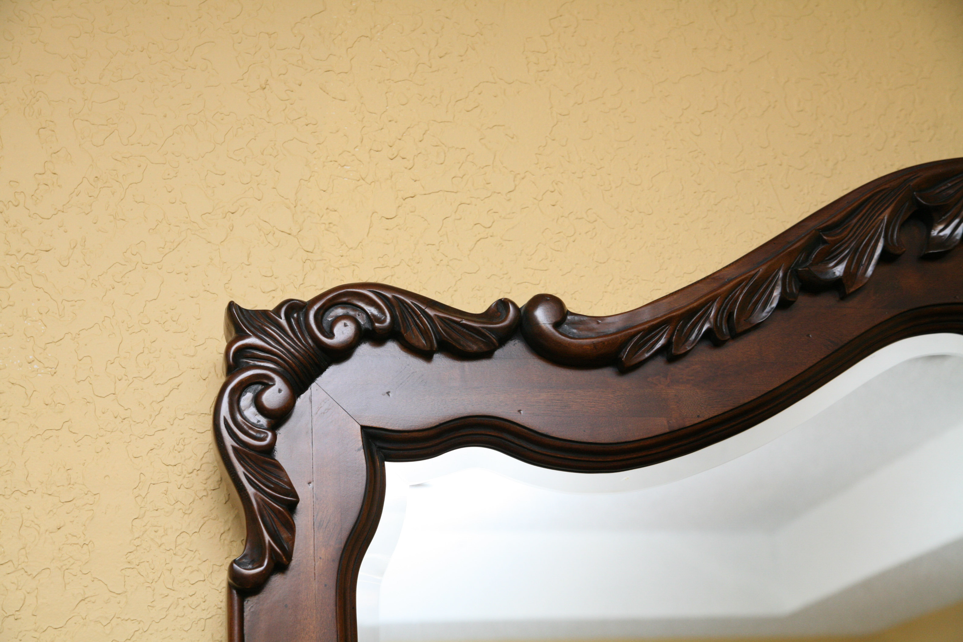 Contemporary Louis XV Style Dresser With Mirror