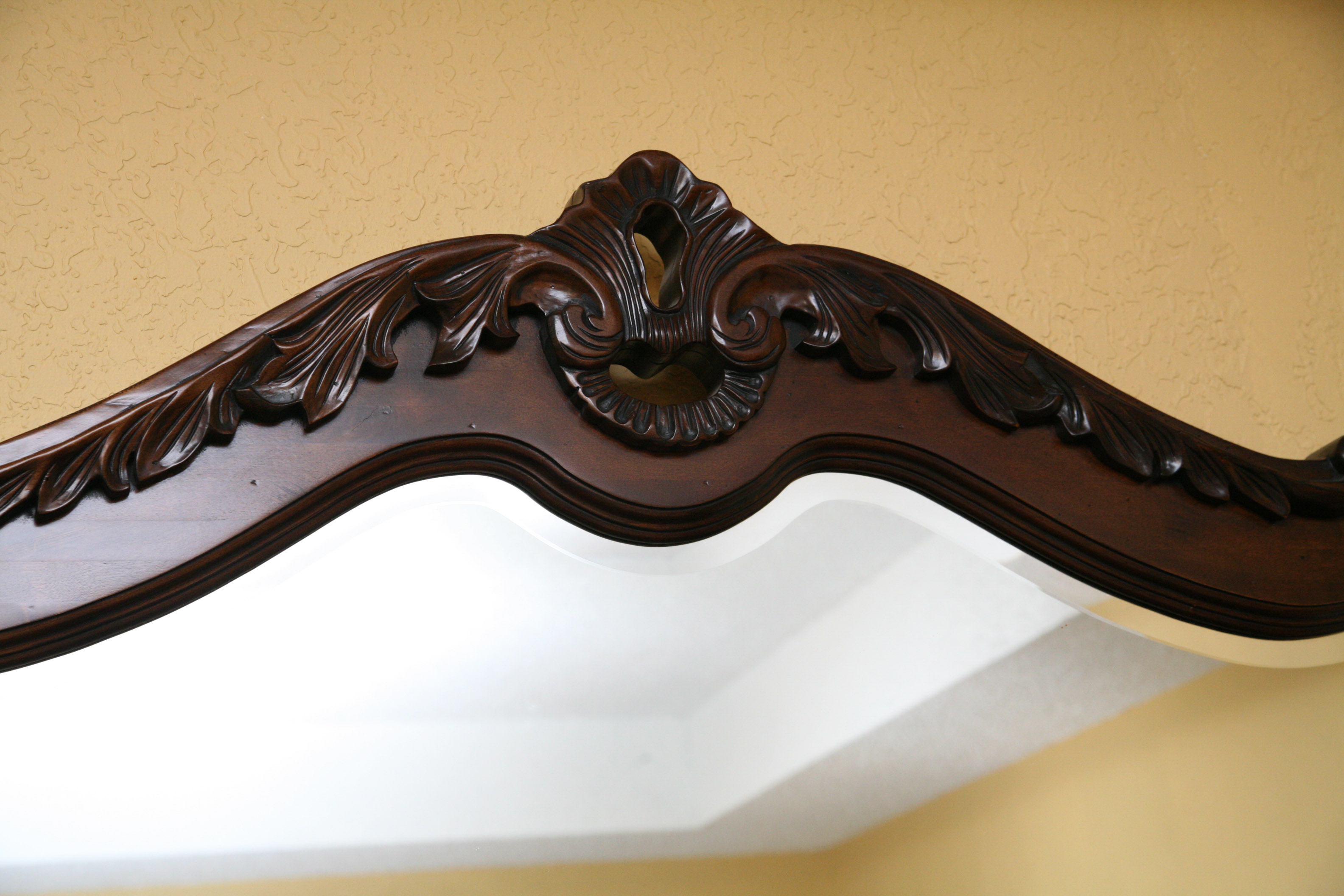 Contemporary Louis XV Style Dresser With Mirror