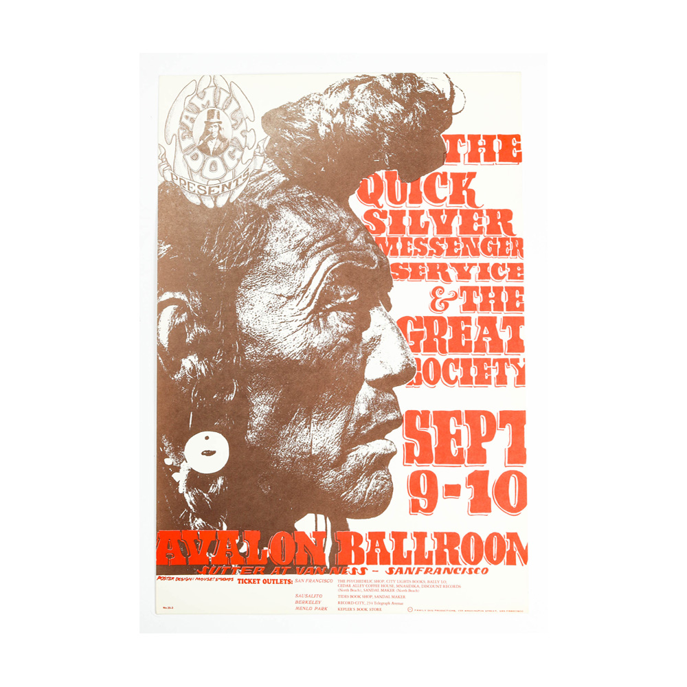 The Quicksilver Messenger Service & The Great Society Poster