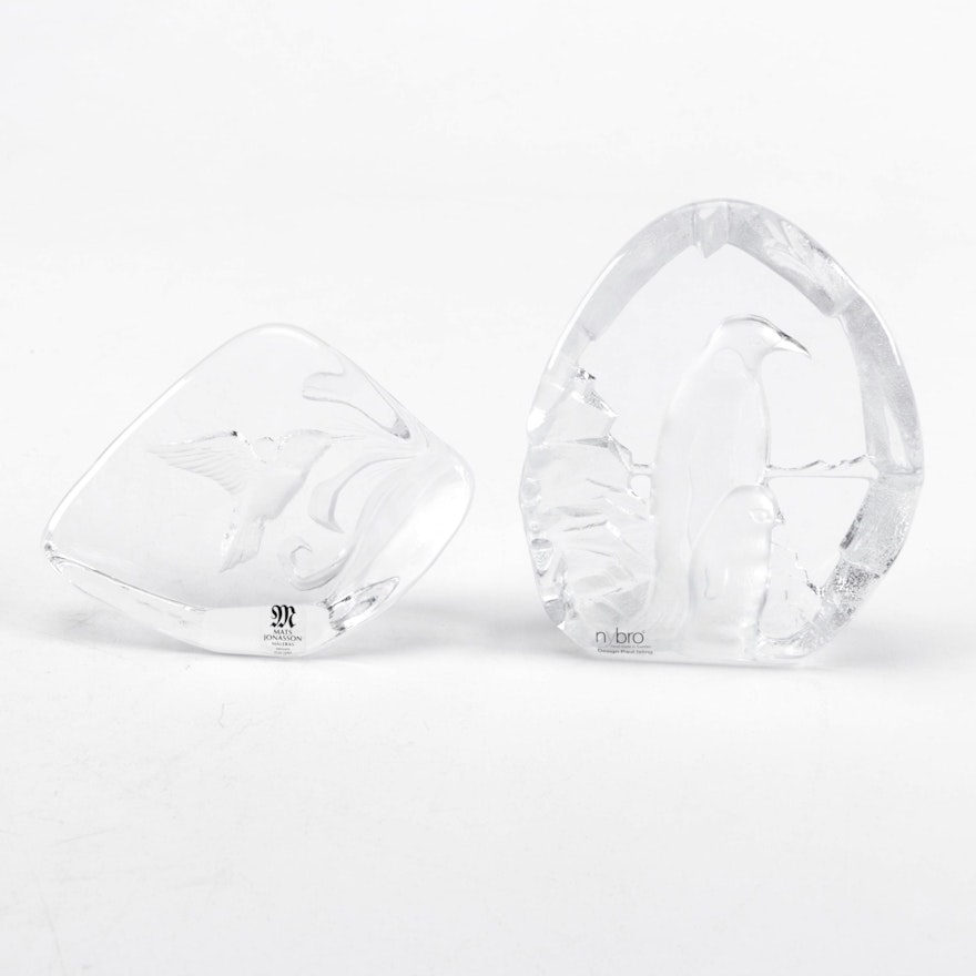 Pair of Crystal Paperweights