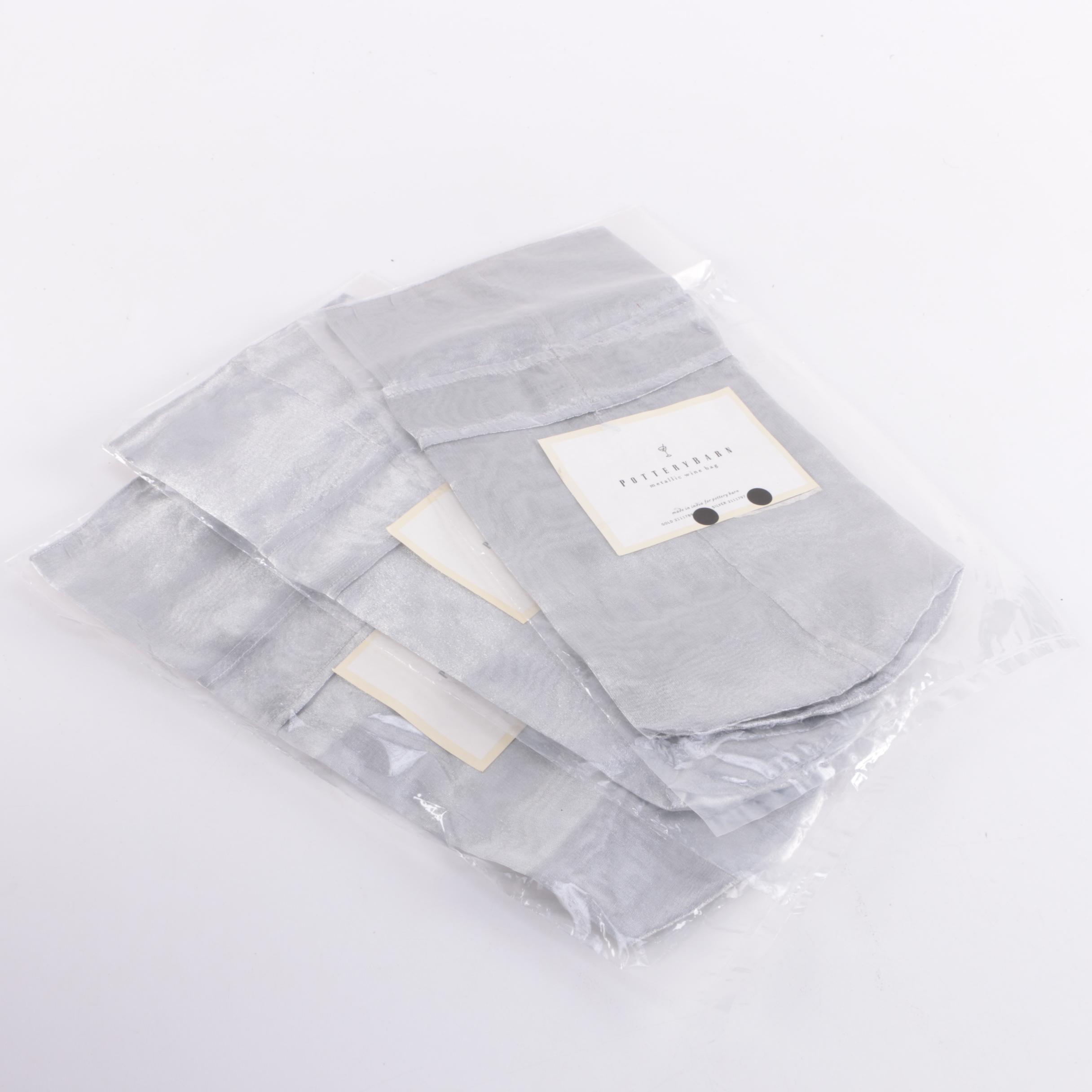 Wine Accessories Including Pottery Barn Velvet Wine Bag