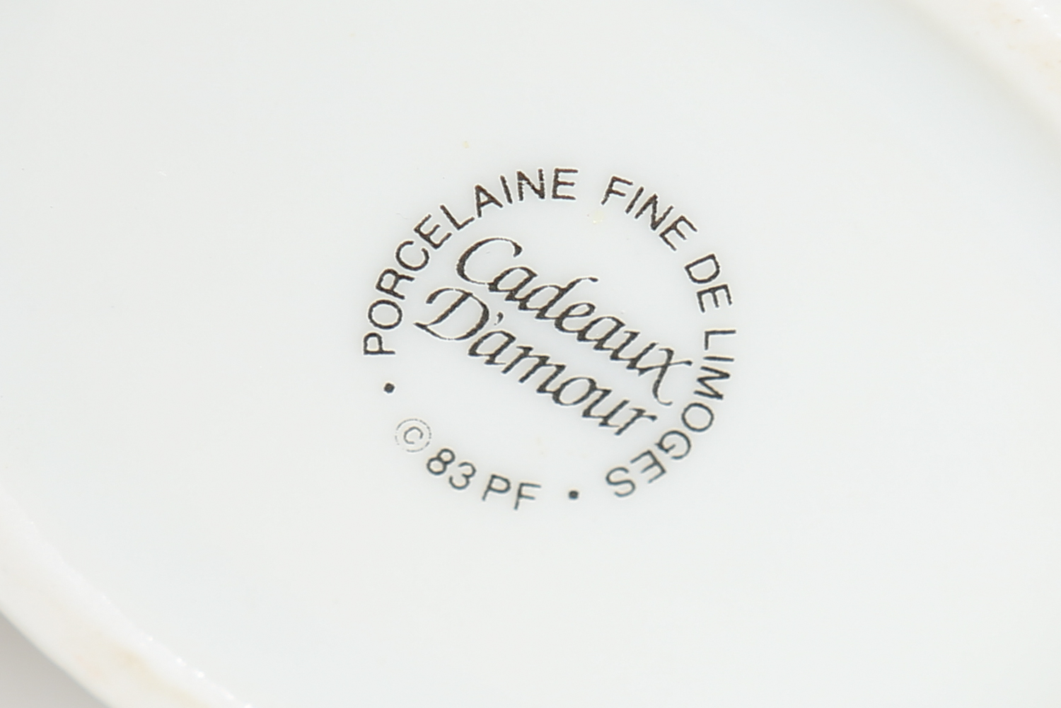 Vintage Cadeaux D'Amour Limoges Porcelain Trinket Boxes