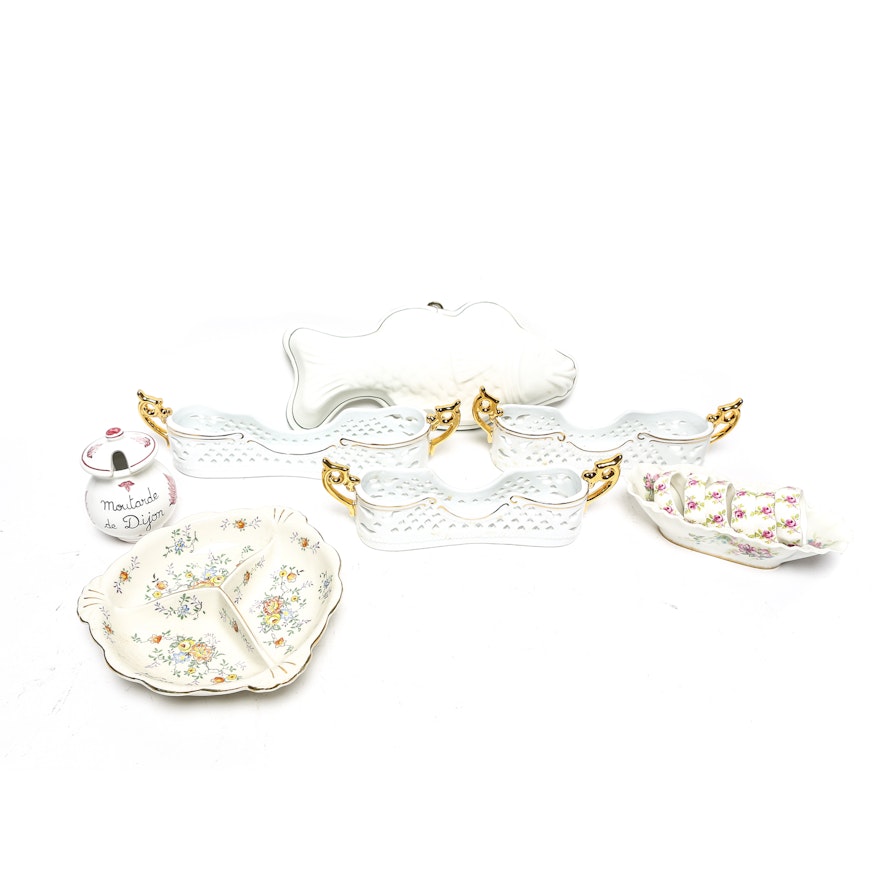 Porcelain, Bone China, and Ceramic Tableware Including Haviland Limoges