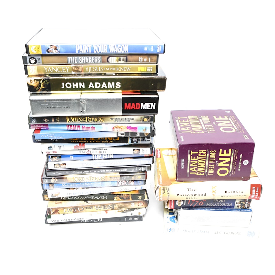 Television and Feature Film DVDs and Audio Books