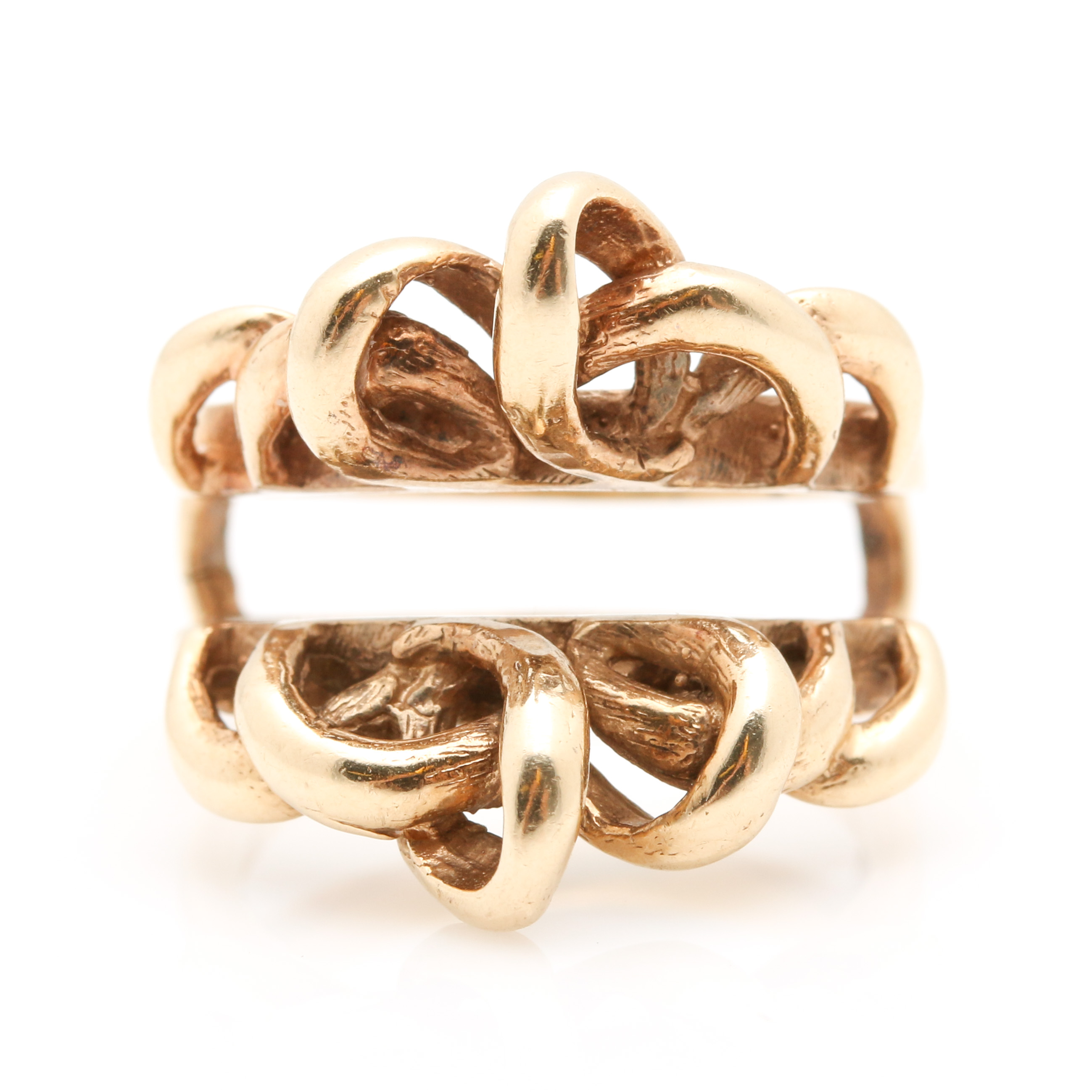 14K Yellow Gold Ring Jacket