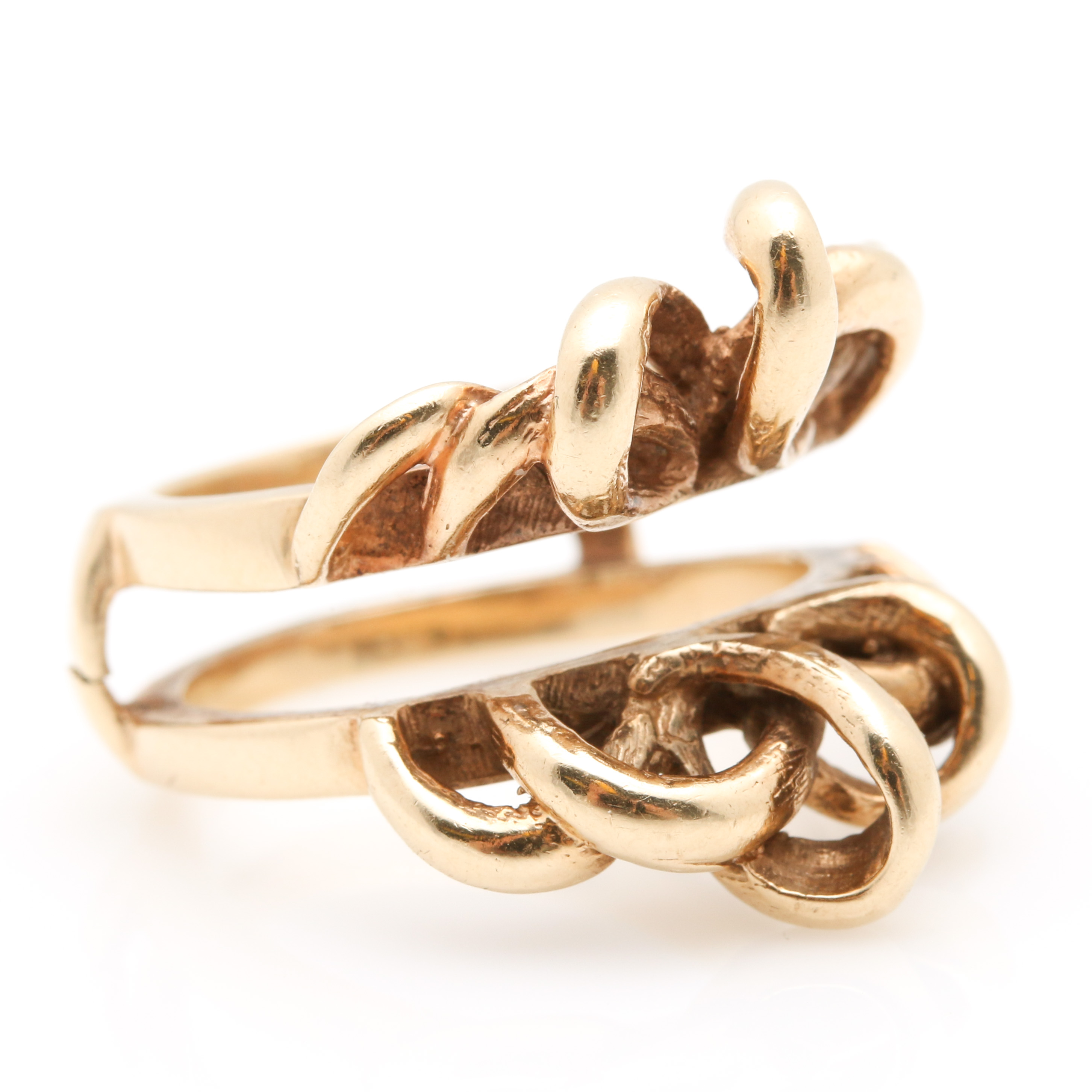 14K Yellow Gold Ring Jacket