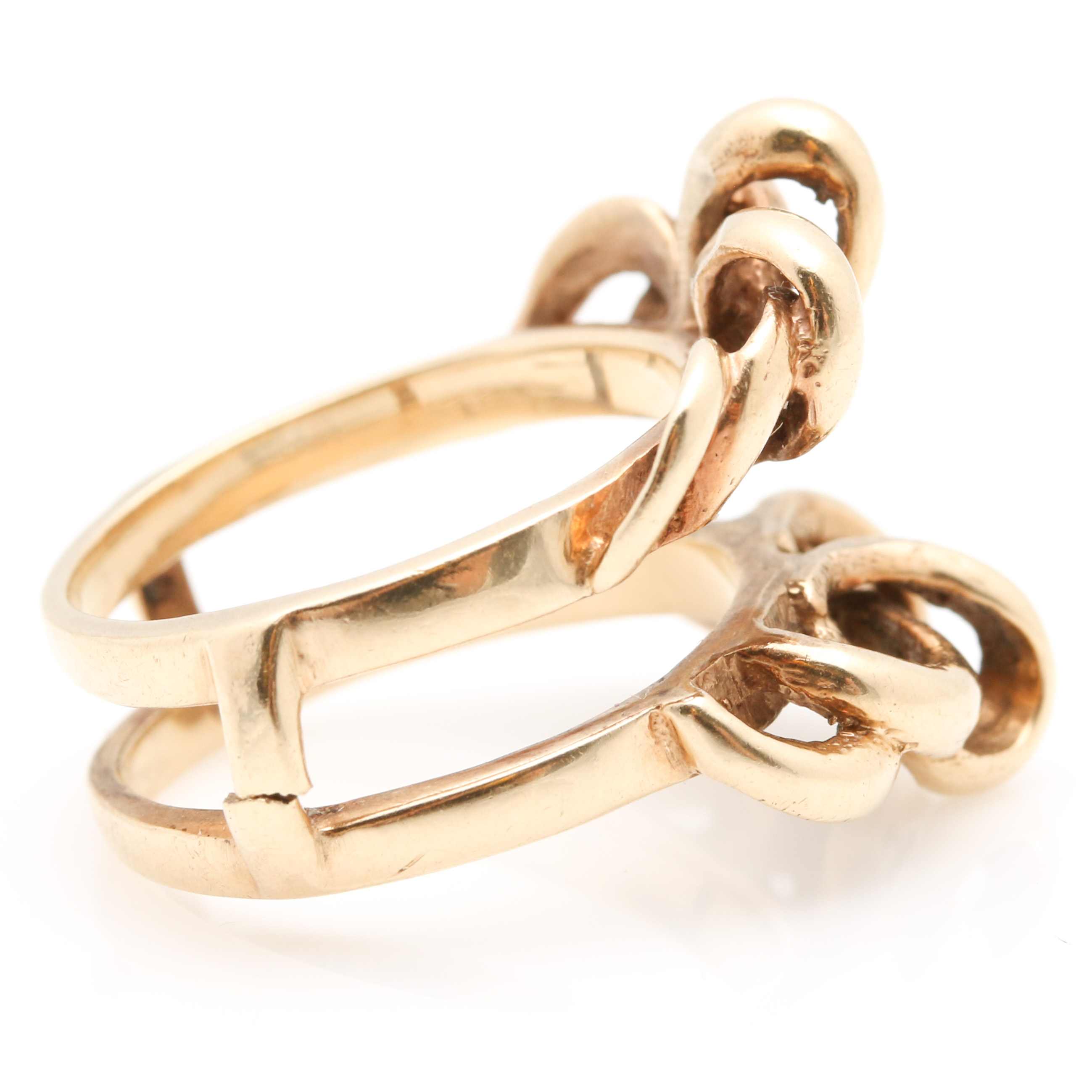 14K Yellow Gold Ring Jacket