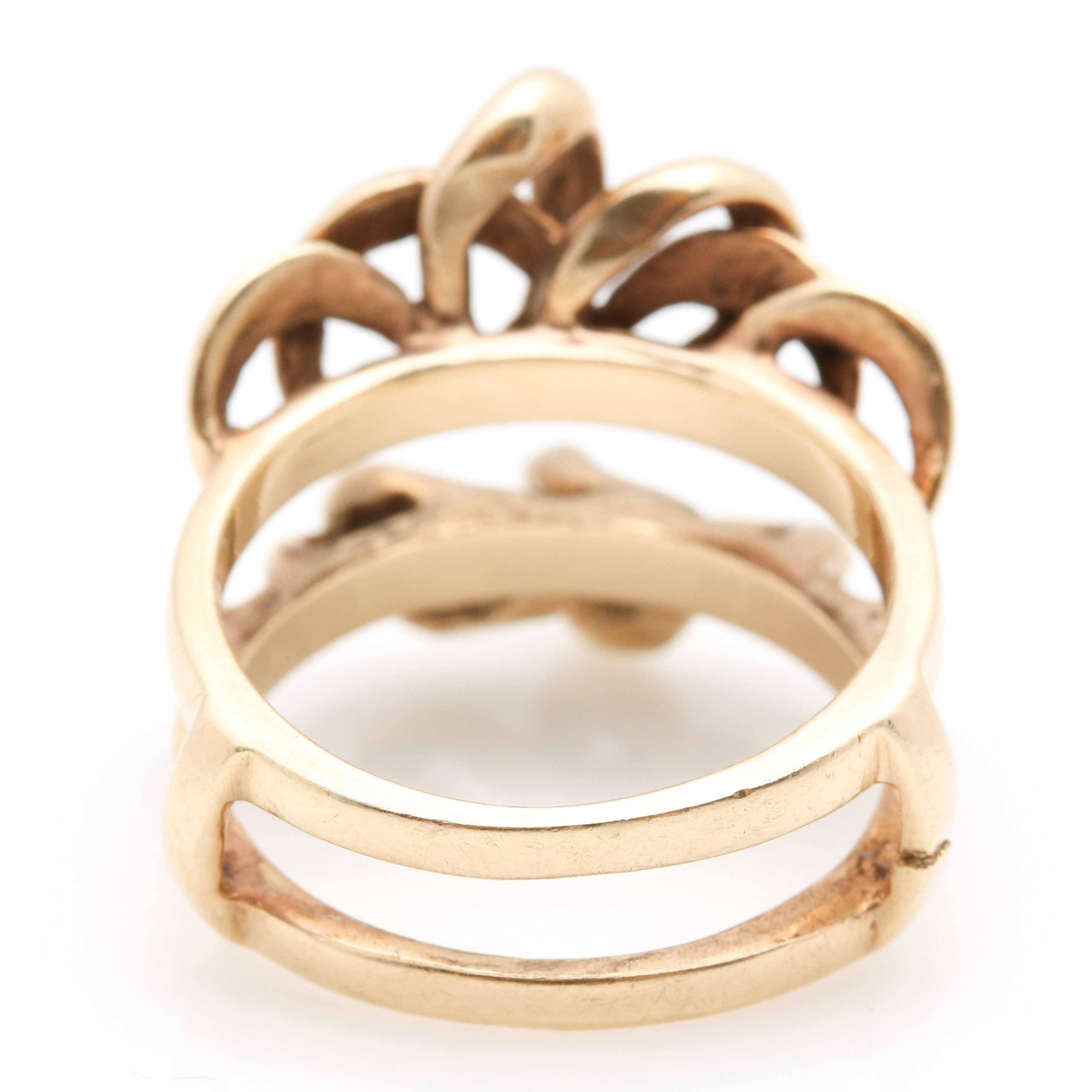 14K Yellow Gold Ring Jacket