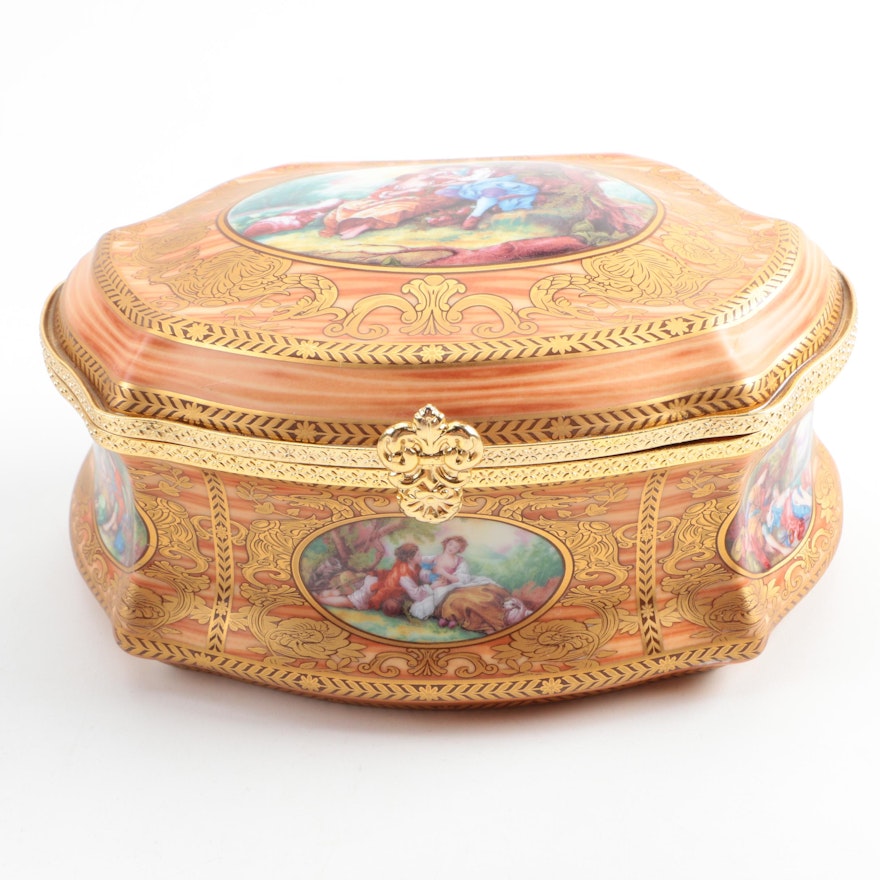 Limoges Italy Trinket Box