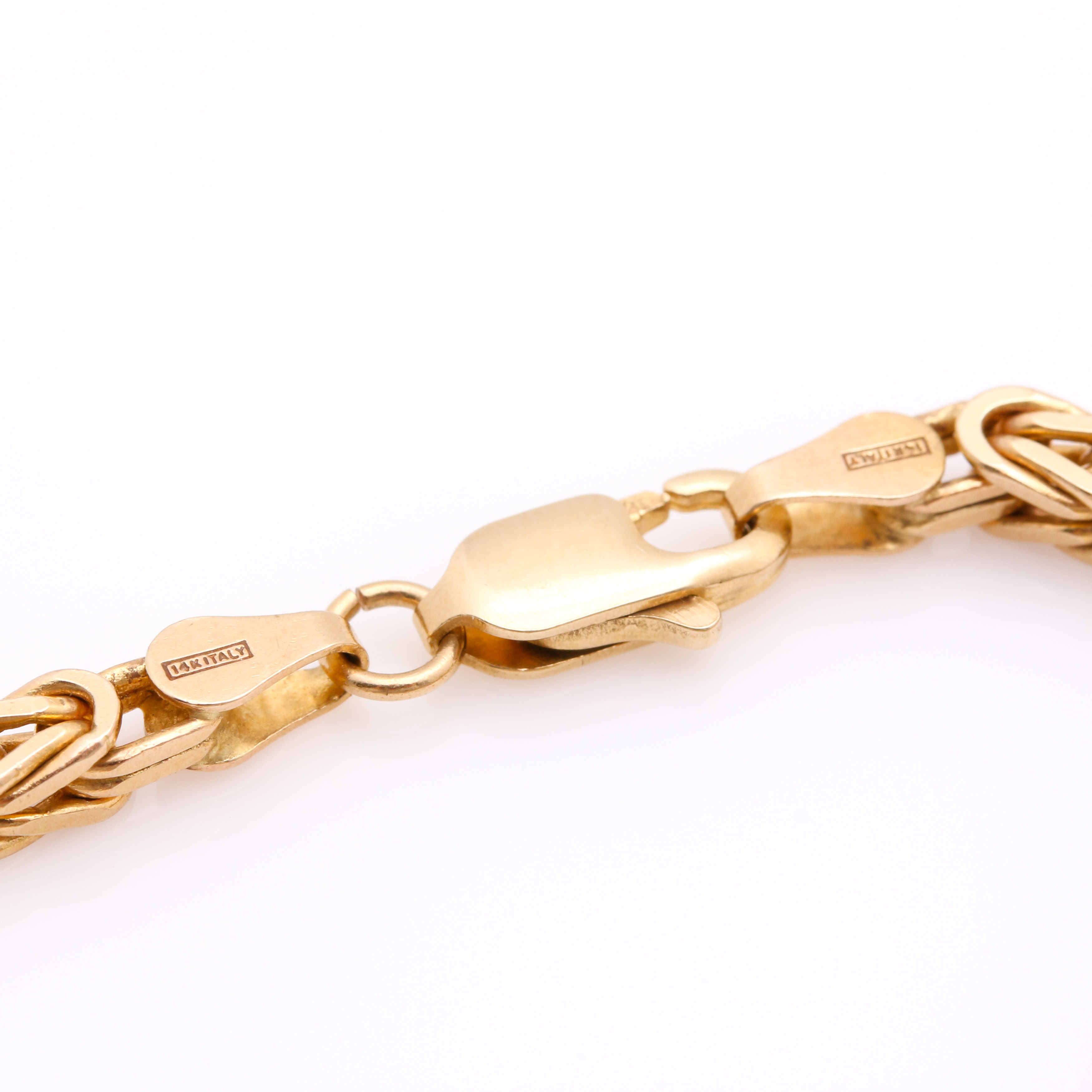 14K Yellow Gold Byzantine Chain Necklace