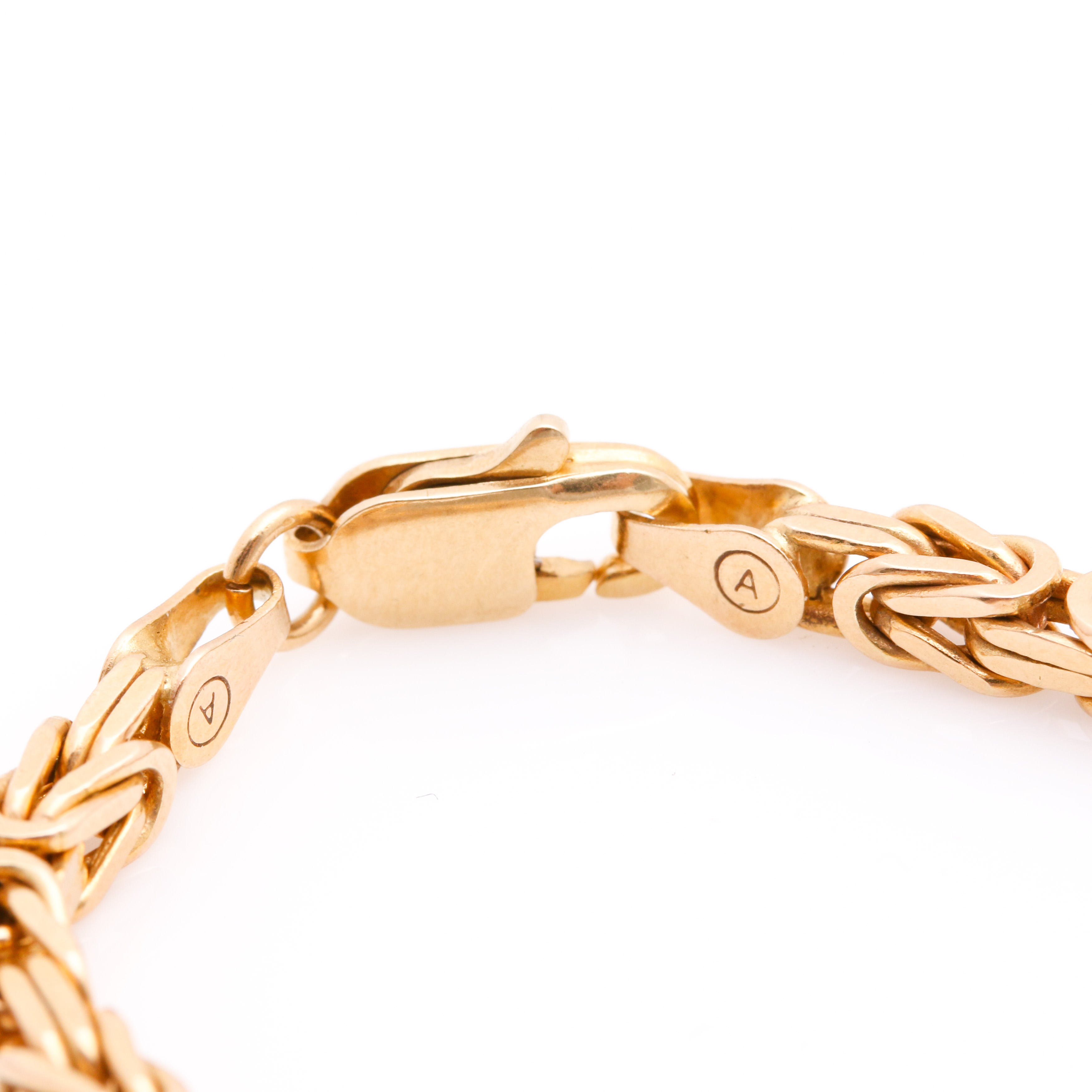 14K Yellow Gold Byzantine Chain Necklace