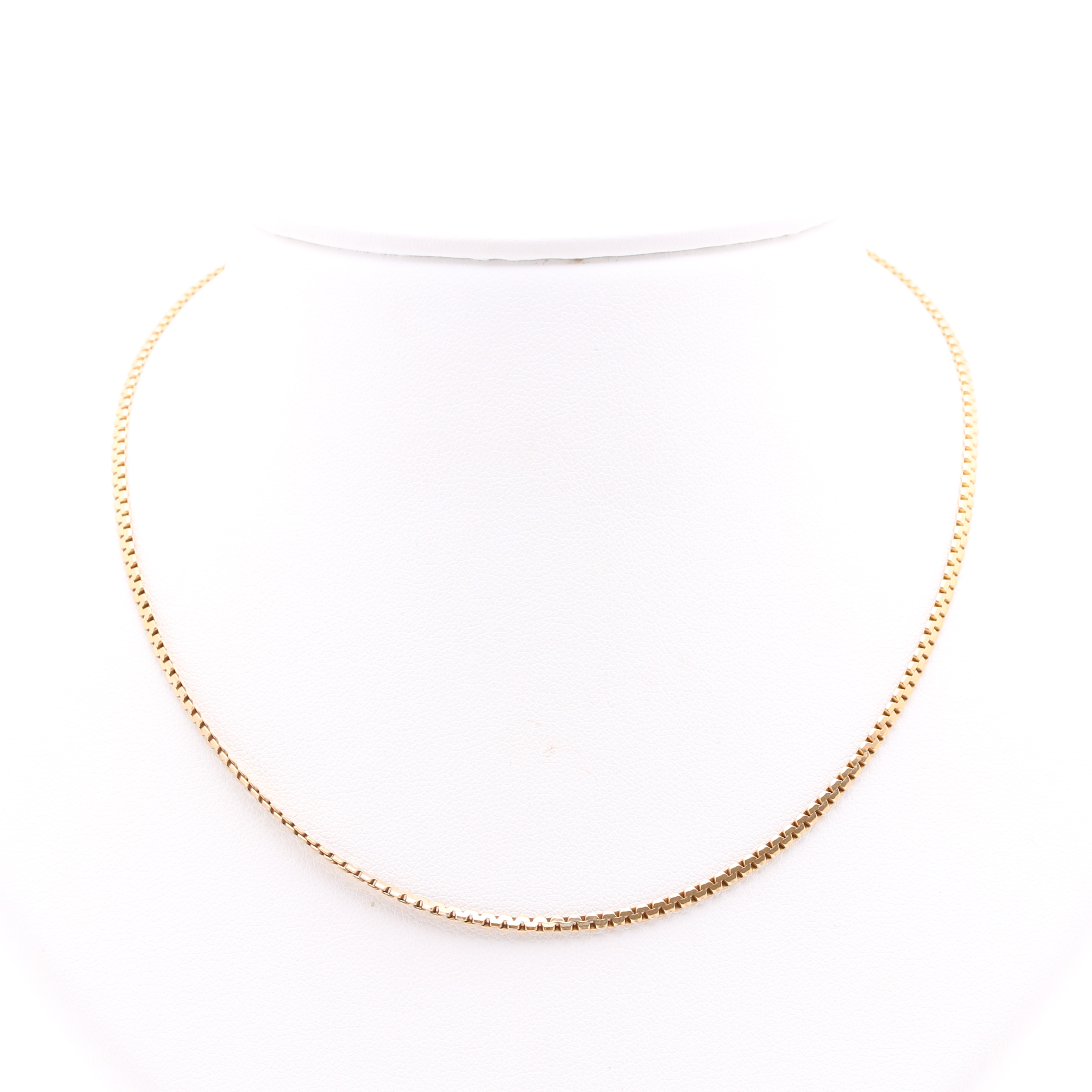 14K Yellow Gold Fancy Link Chain Necklace