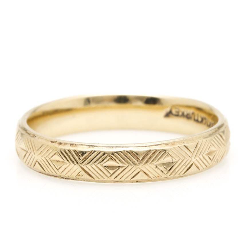 14K Yellow Gold Band