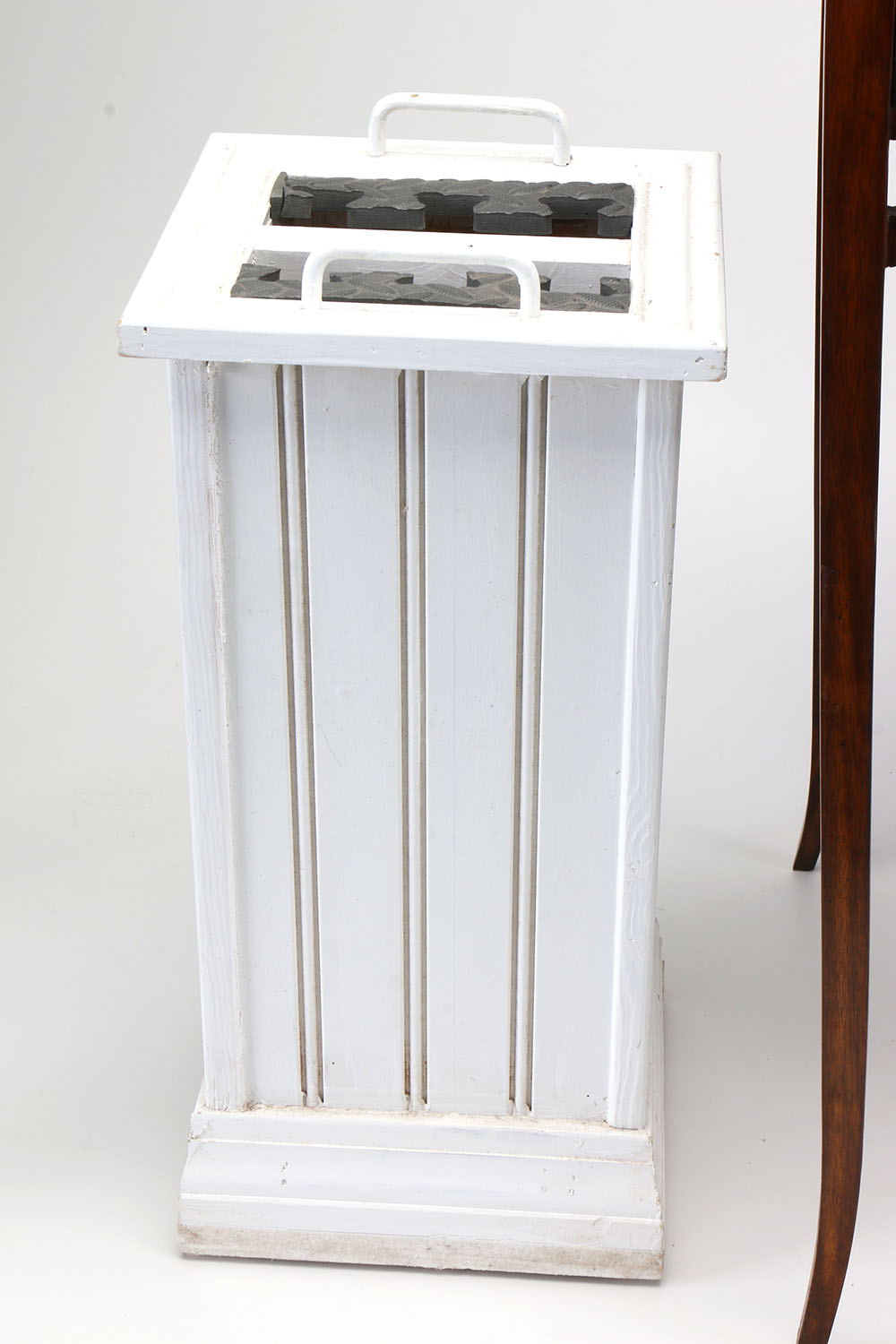 Mahogany Side Table by Maitland-Smith With Umbrella Stands