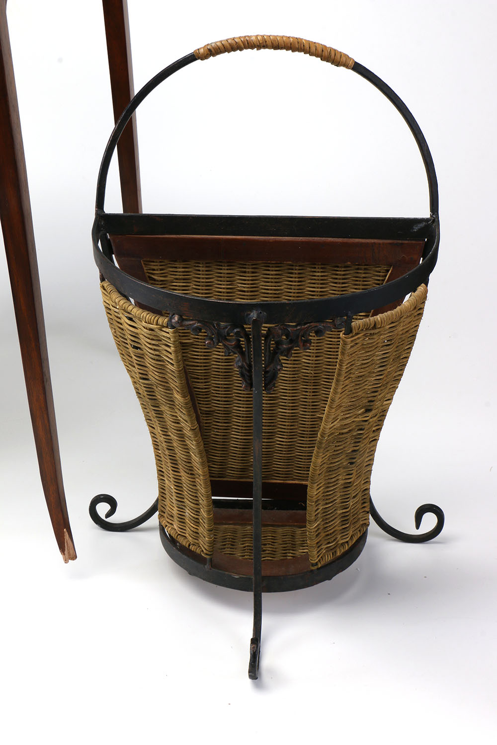 Mahogany Side Table by Maitland-Smith With Umbrella Stands