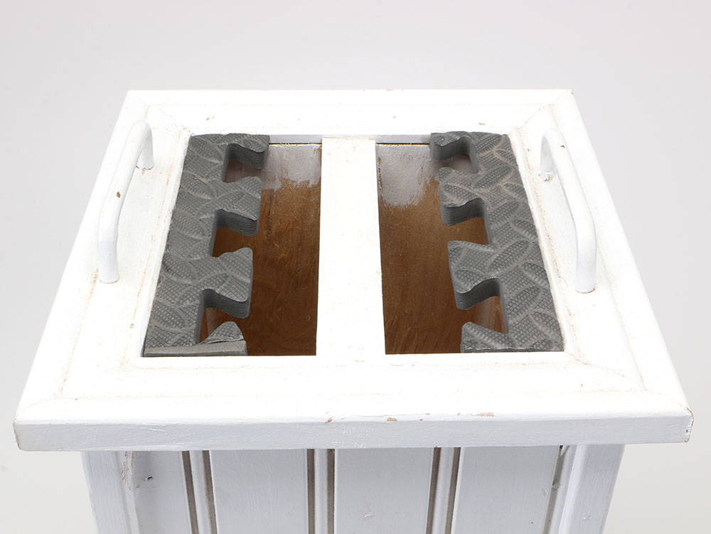 Mahogany Side Table by Maitland-Smith With Umbrella Stands