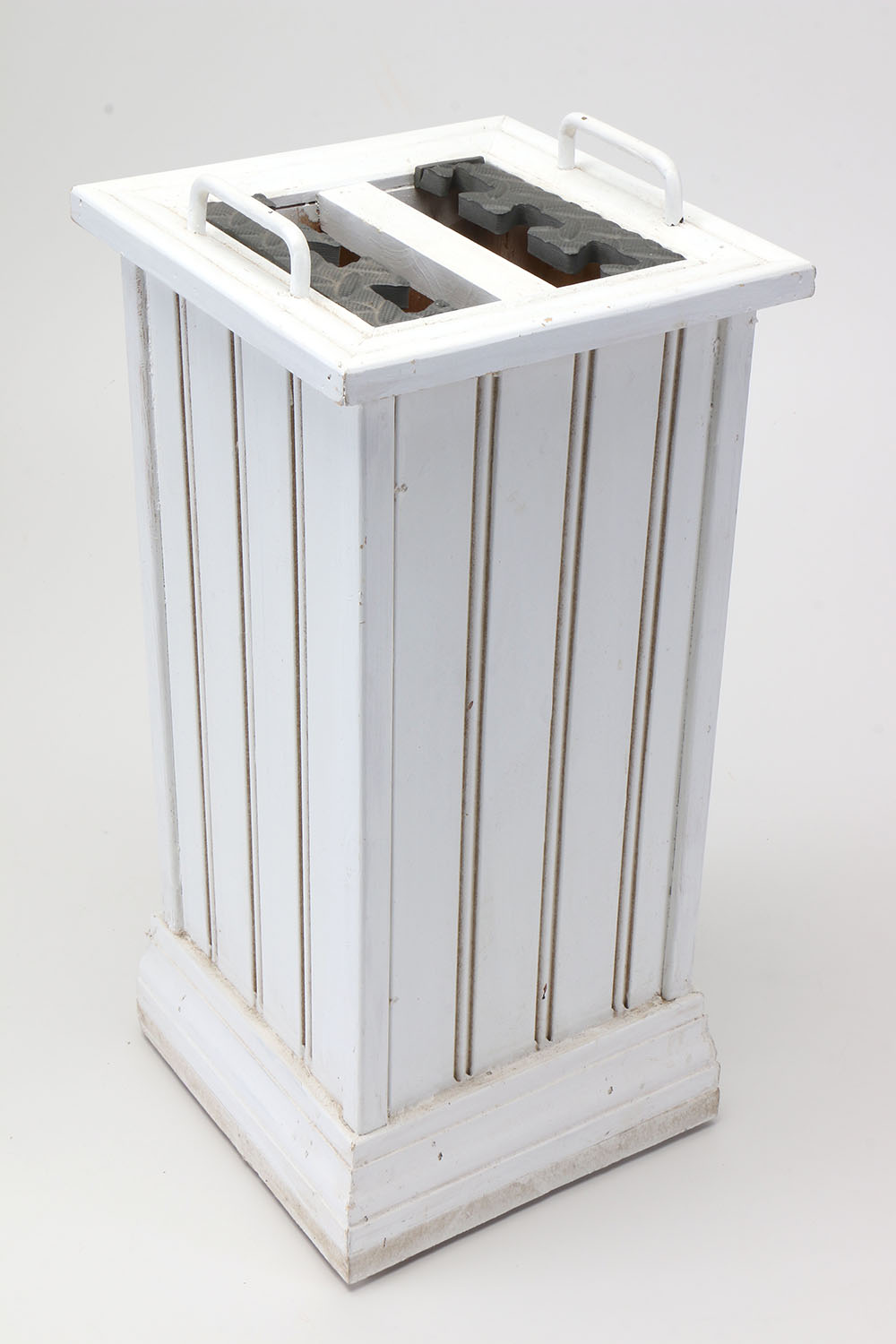 Mahogany Side Table by Maitland-Smith With Umbrella Stands