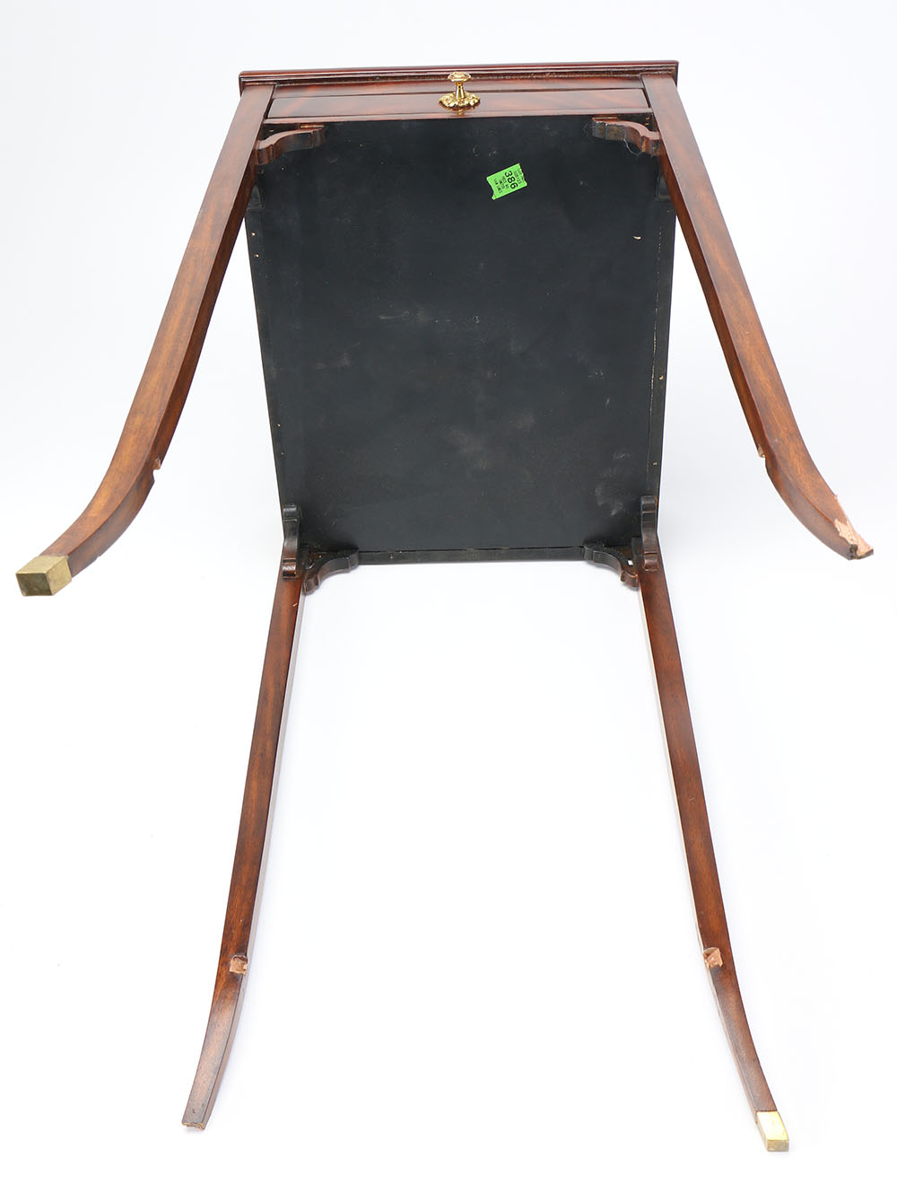 Mahogany Side Table by Maitland-Smith With Umbrella Stands