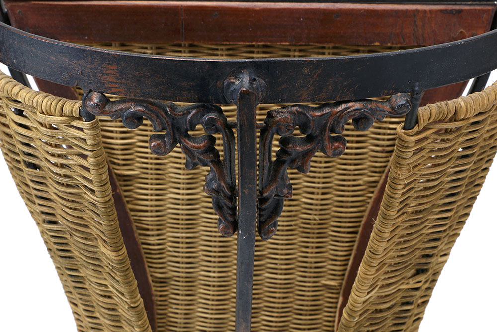 Mahogany Side Table by Maitland-Smith With Umbrella Stands