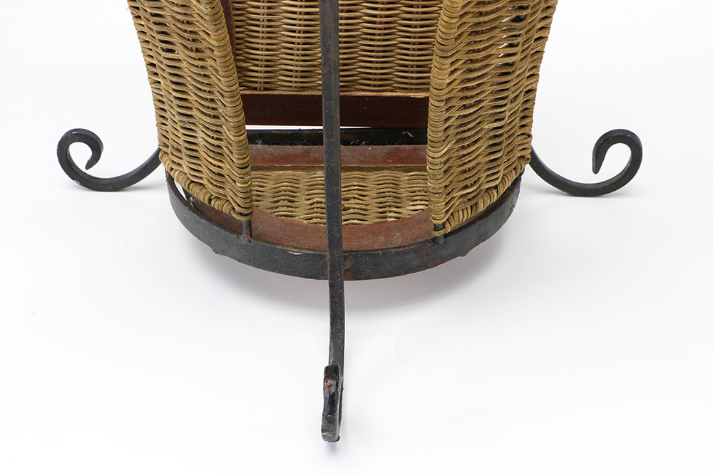 Mahogany Side Table by Maitland-Smith With Umbrella Stands