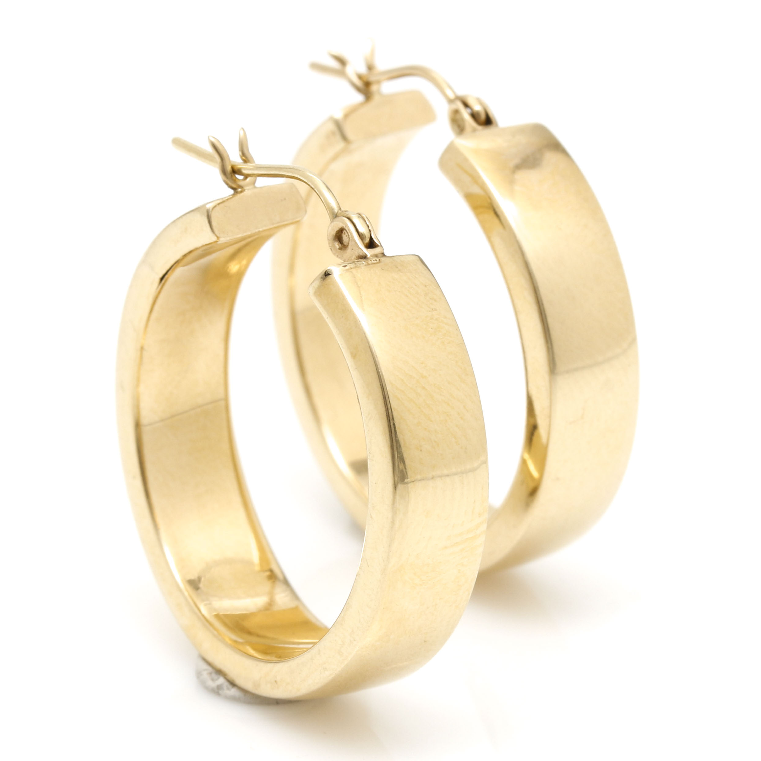 14K Yellow Gold Hoop Earrings
