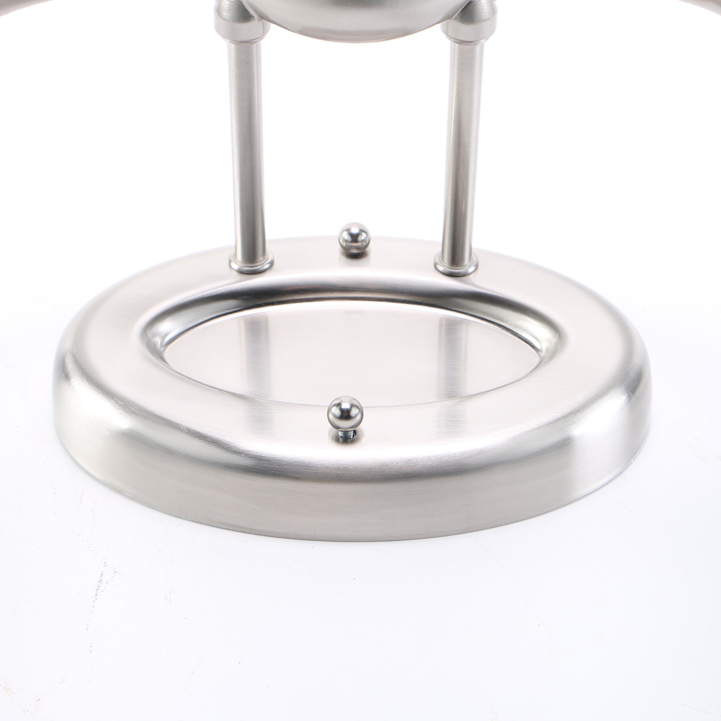 Chrome and White Vanity Lamp