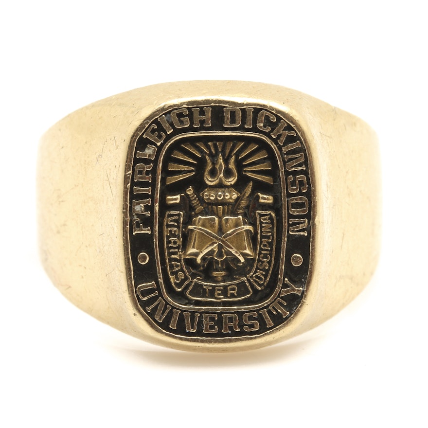 ArtCarved 14K Yellow Gold Personalized Class Ring