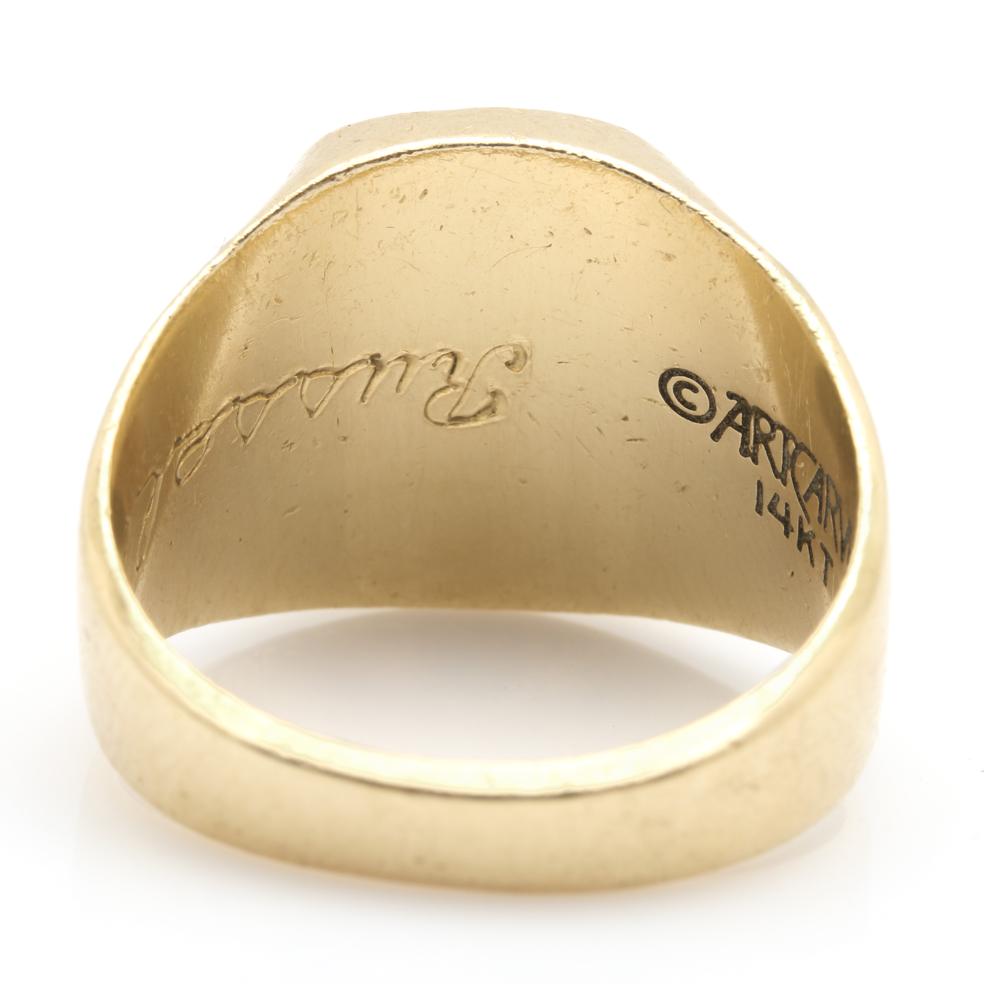 ArtCarved 14K Yellow Gold Personalized Class Ring