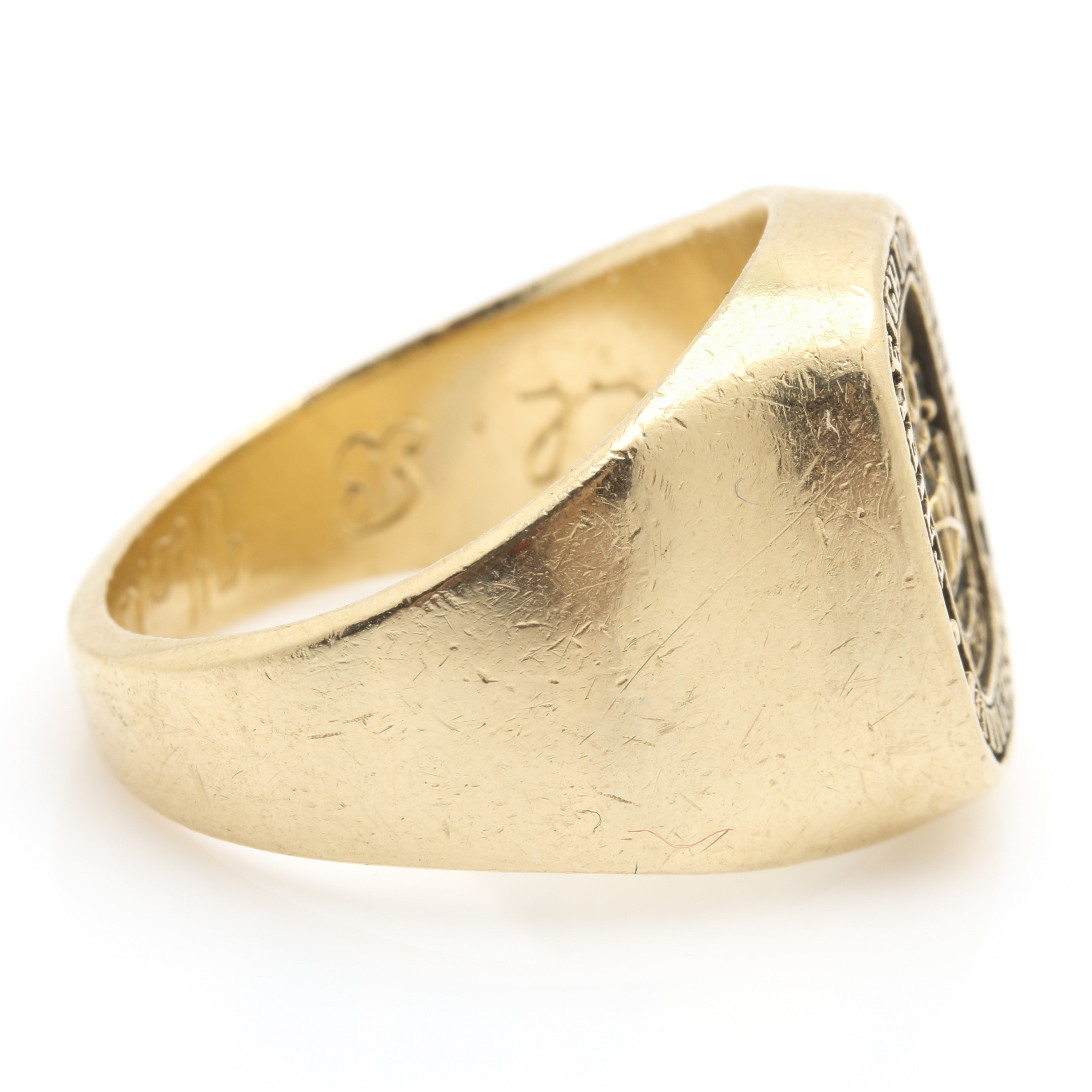 ArtCarved 14K Yellow Gold Personalized Class Ring
