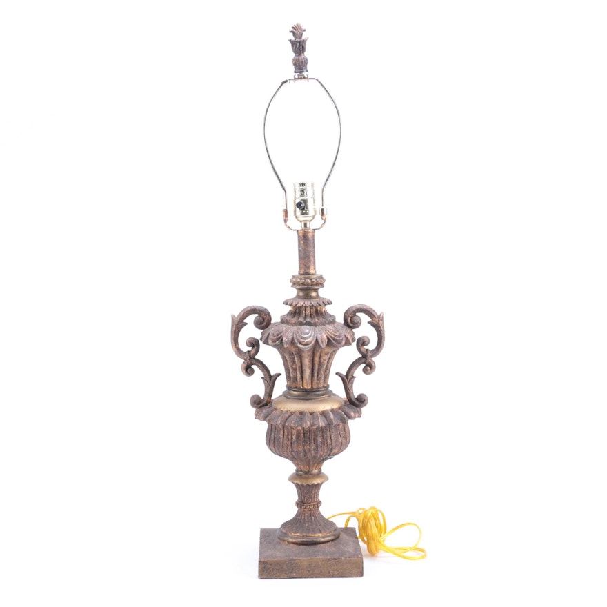 Brown Urn Style Table Lamp