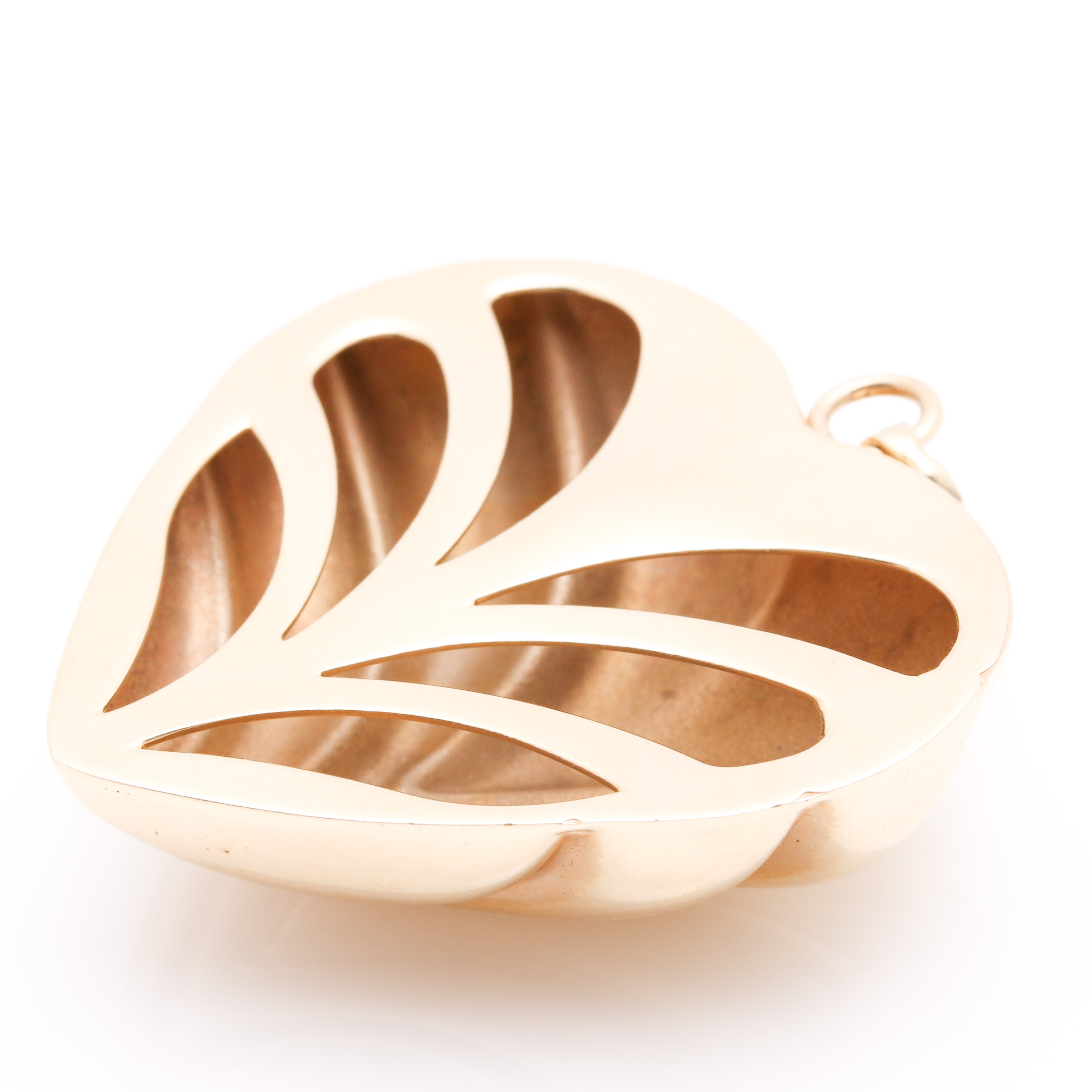 14K Yellow Gold Heart Pendant