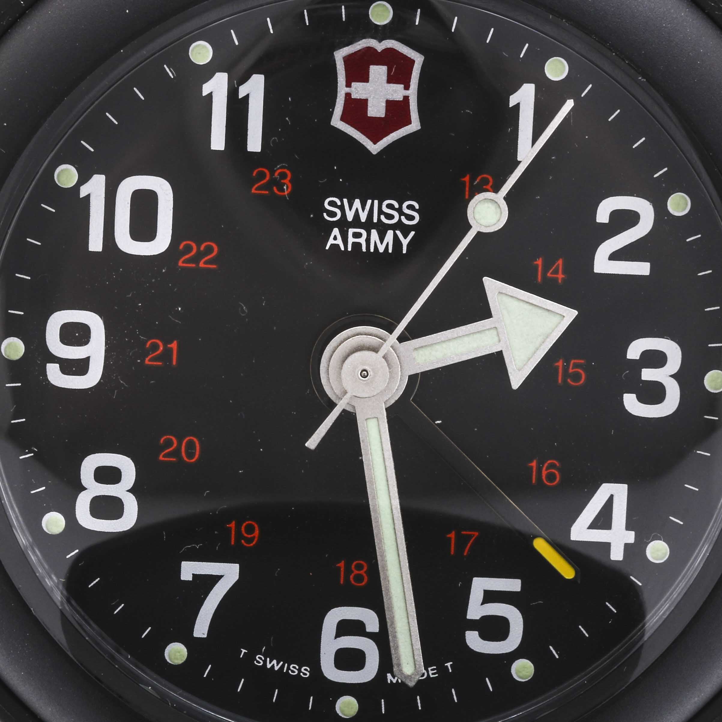 Swiss Army Travel Clock and Levenger Tri-Face Desk Top Clock