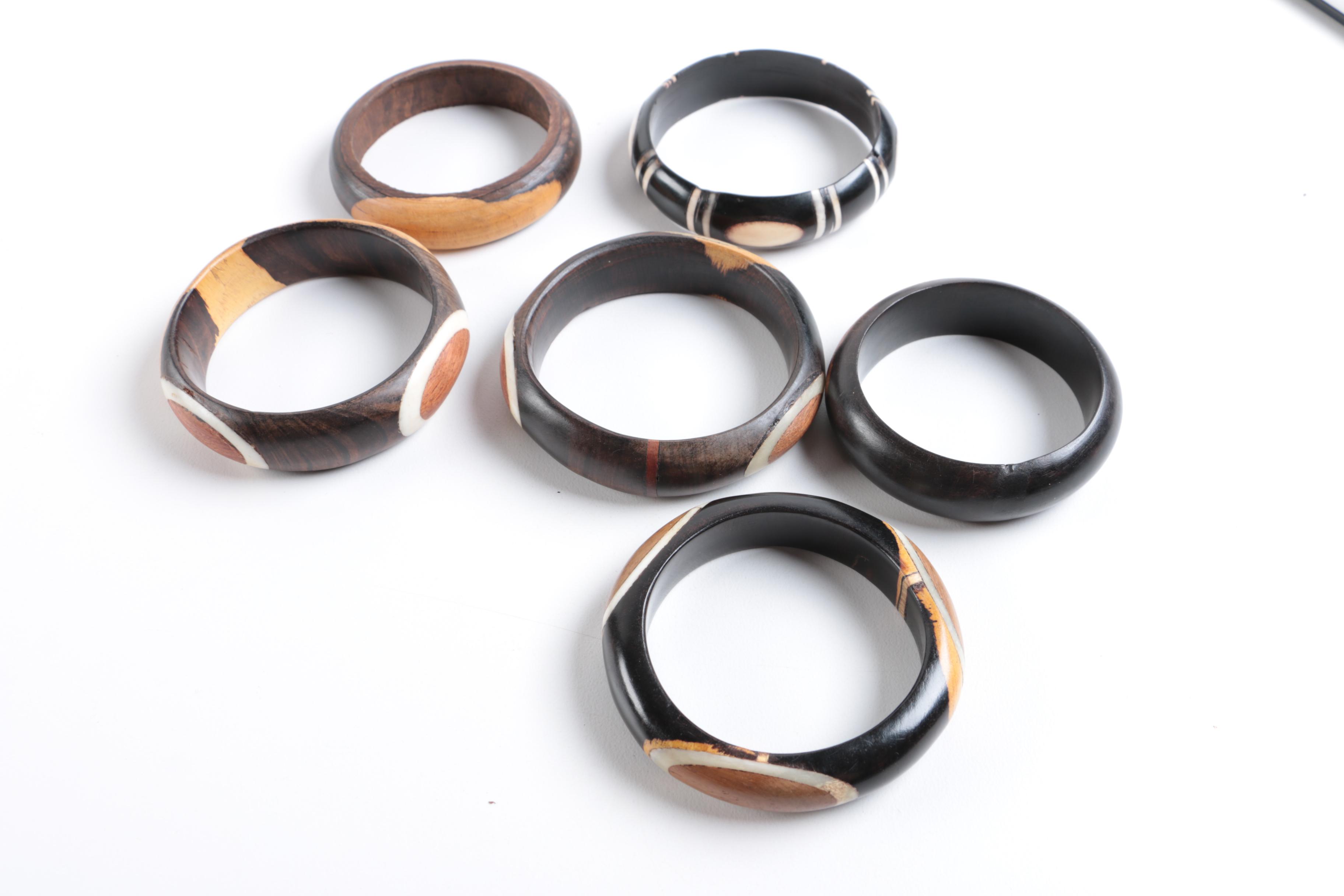 Assortment of Jewelry Featuring African Made Pieces