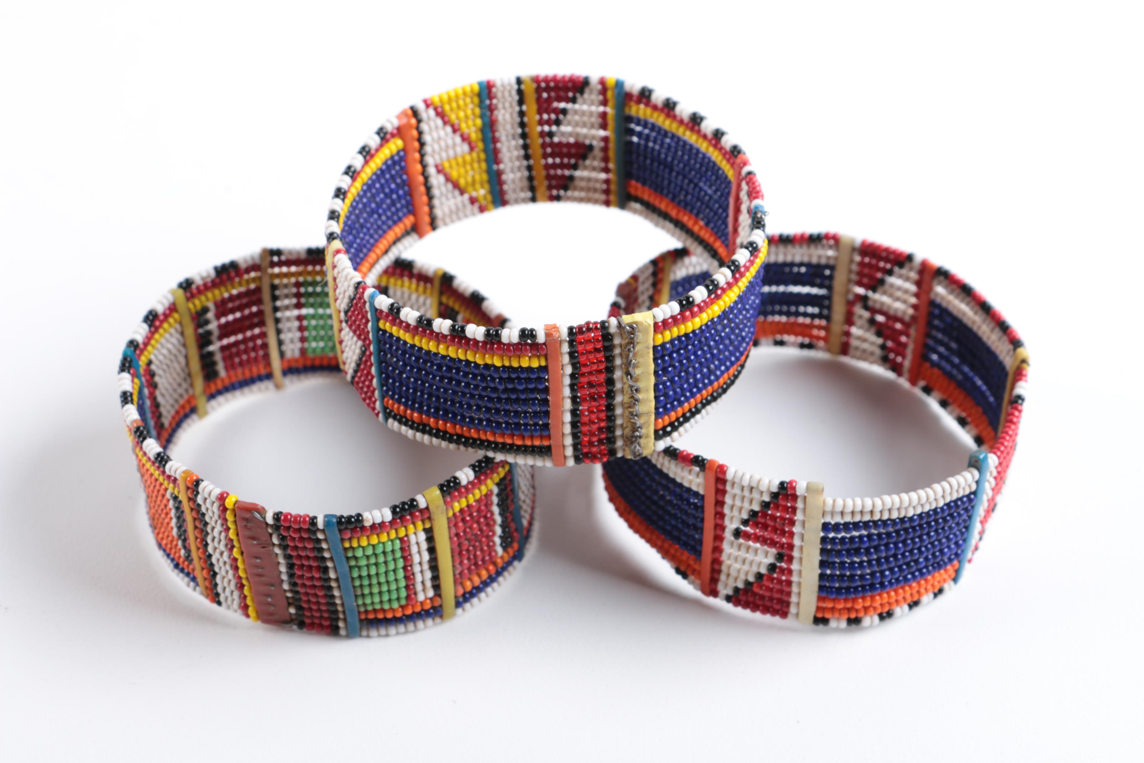 Assortment of Jewelry Featuring African Made Pieces