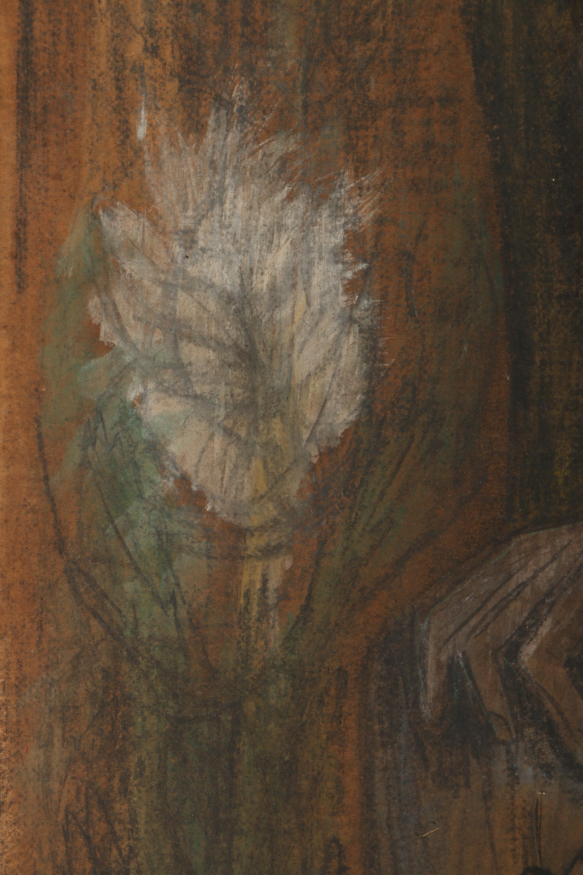 Charcoal Drawing on Paper of People