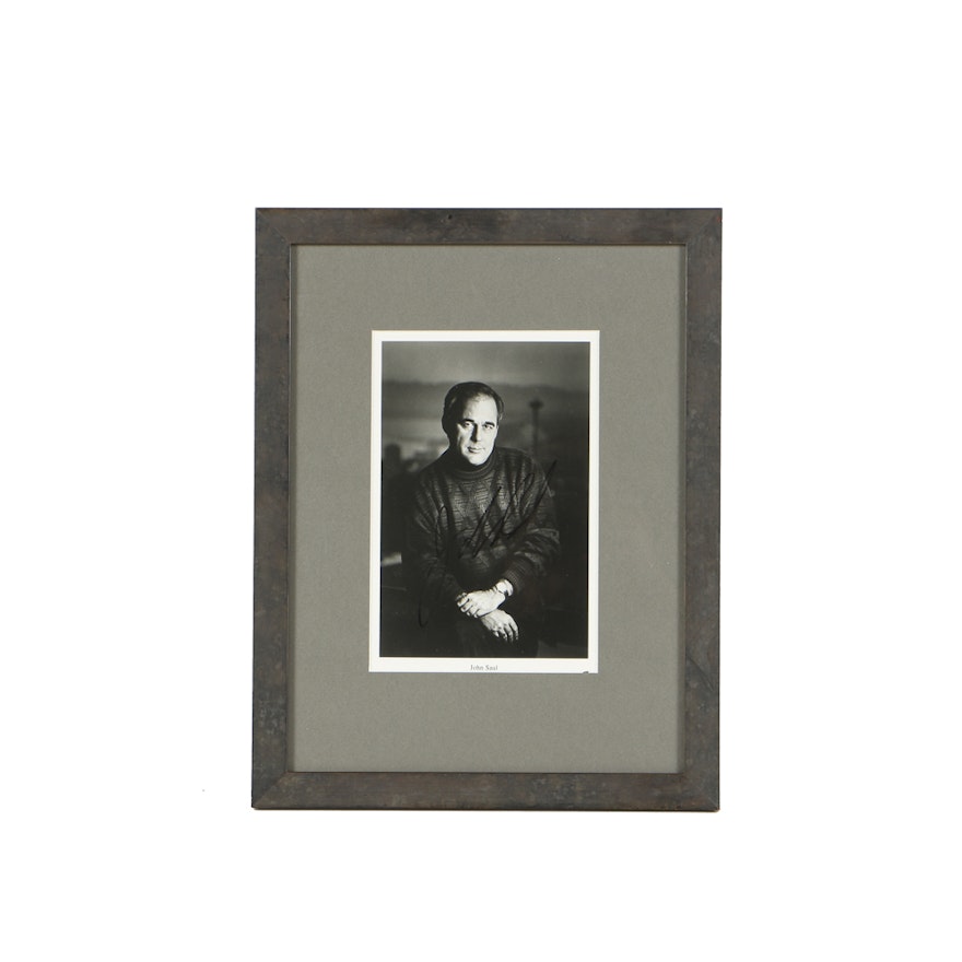 Autographed Digital Black and White Photograph of John Saul