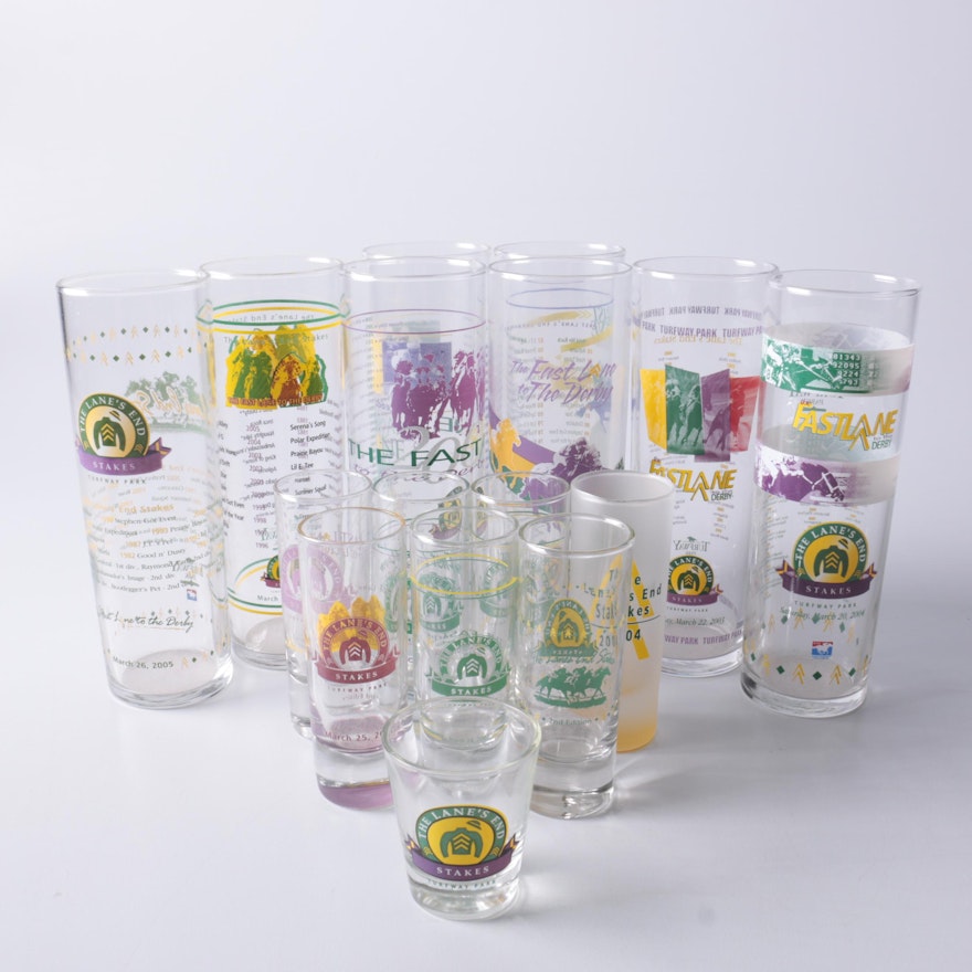 Lane's End Stakes Glassware