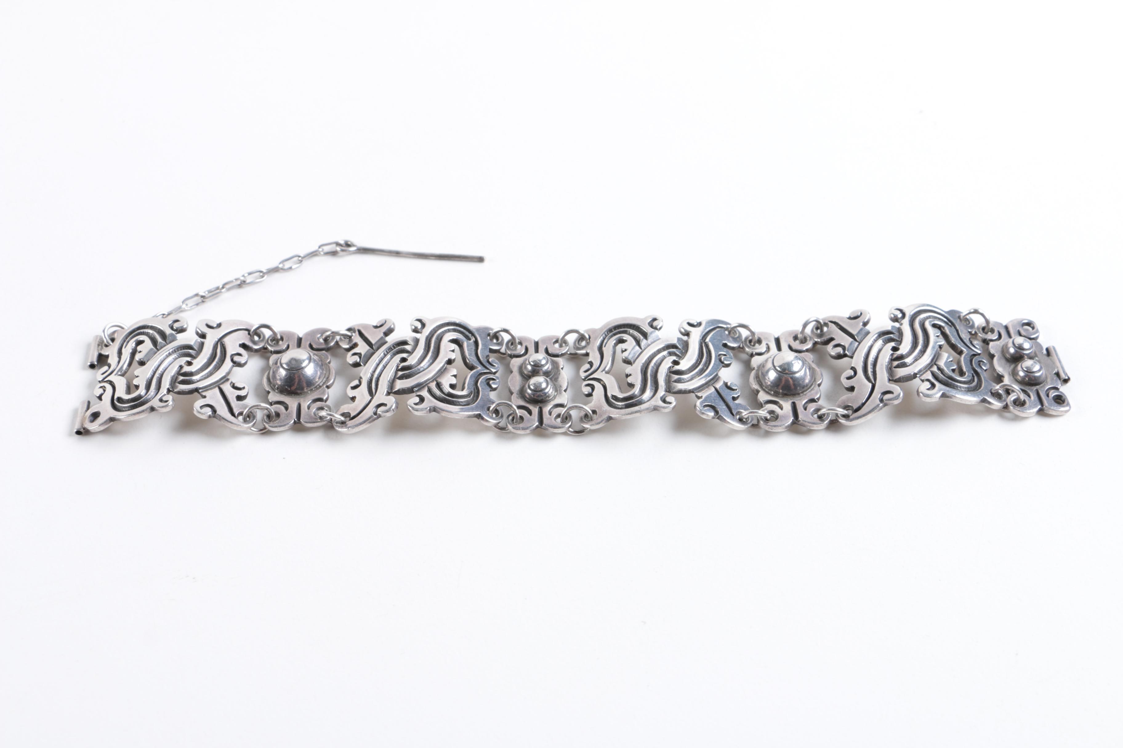 Sterling Silver Jewelry Including Mabe and Freshwater Pearl