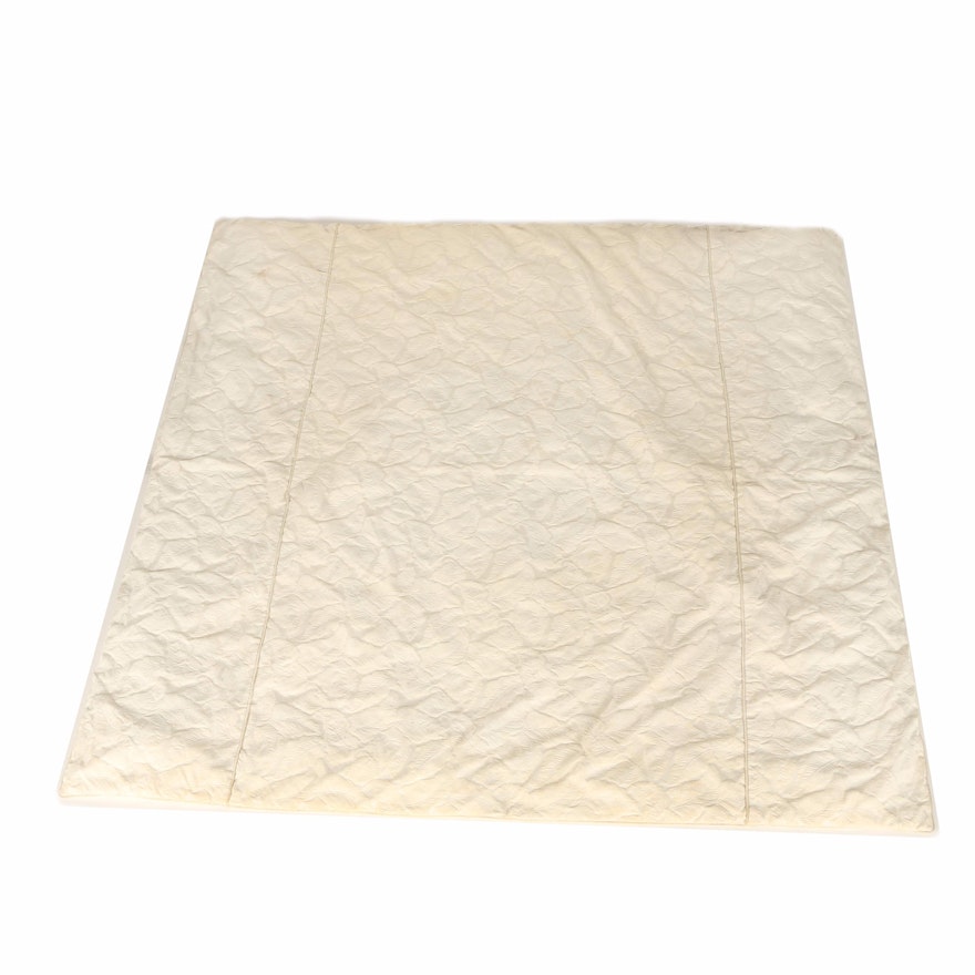 Beige Foliate Style Comforter