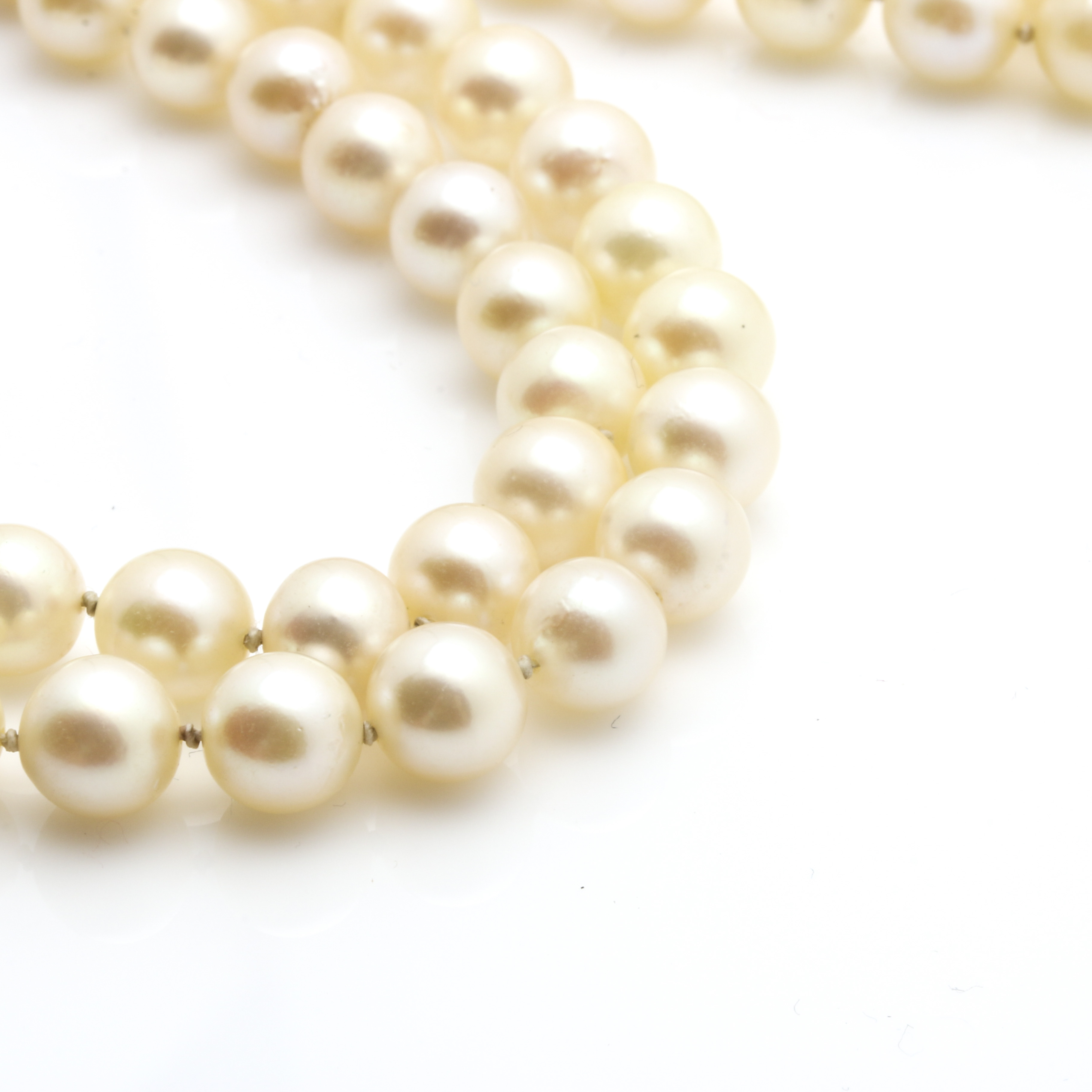 14K Yellow Gold Diamond and Cultured Pearl Necklace
