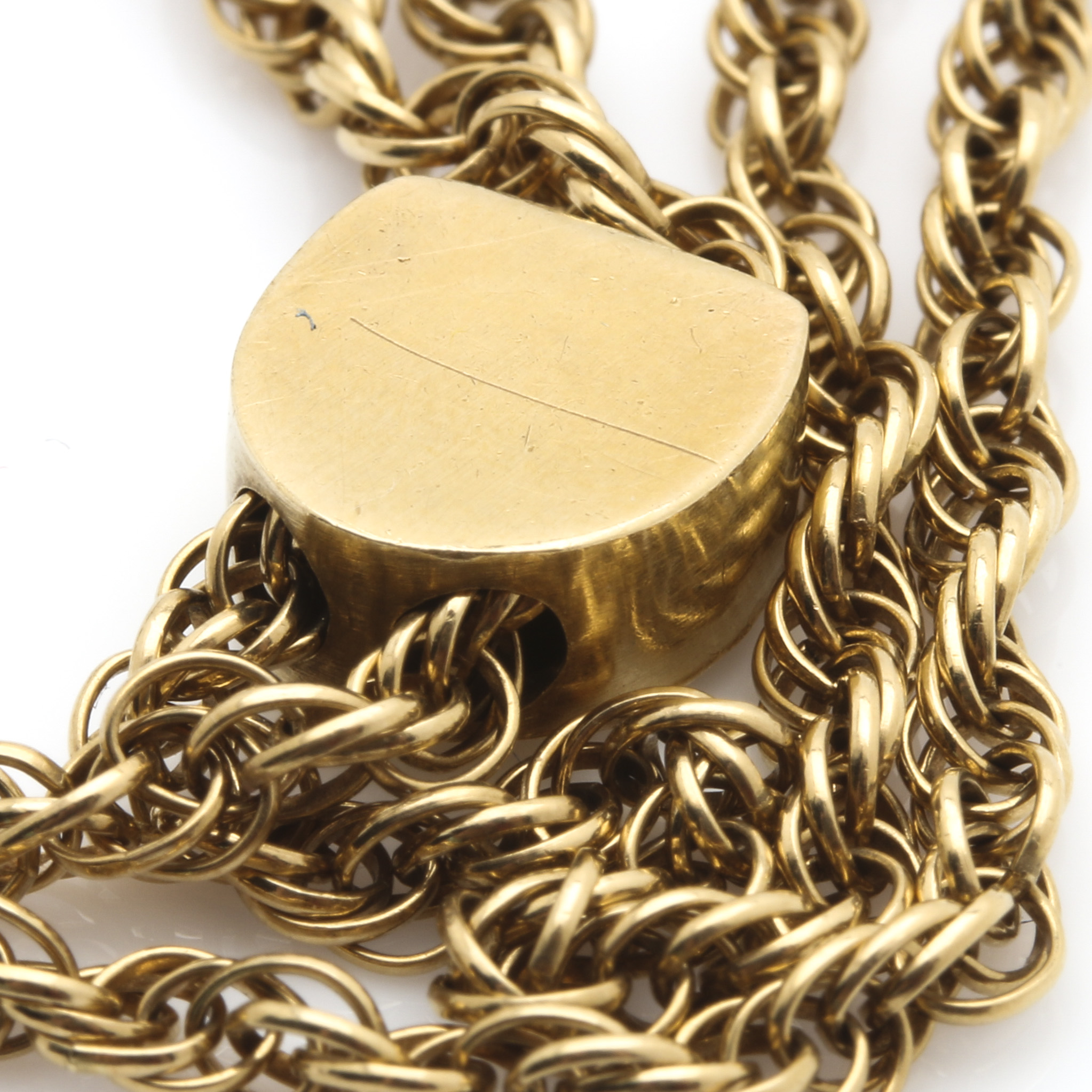 14K Yellow Gold Green Turquoise Watch Fob