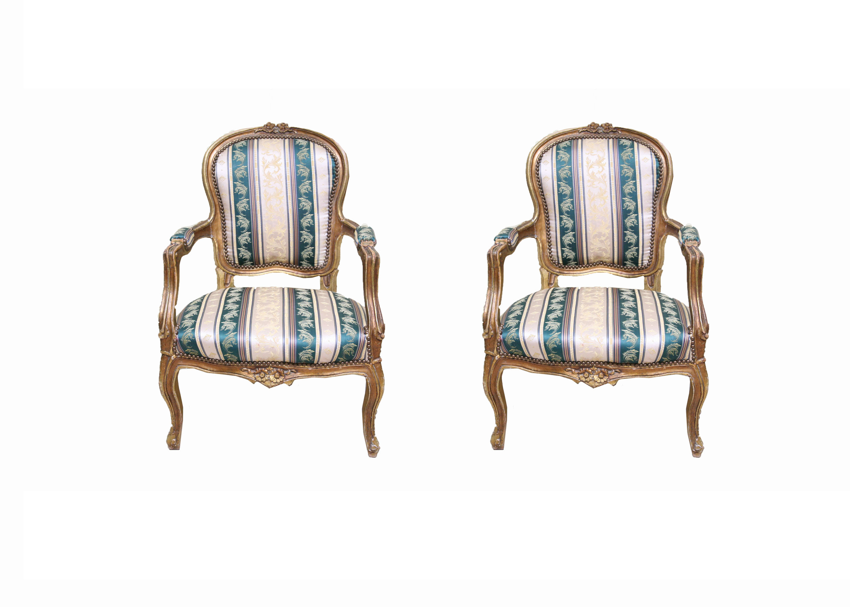 Pair of Louis XV Fauteuil Armchair's