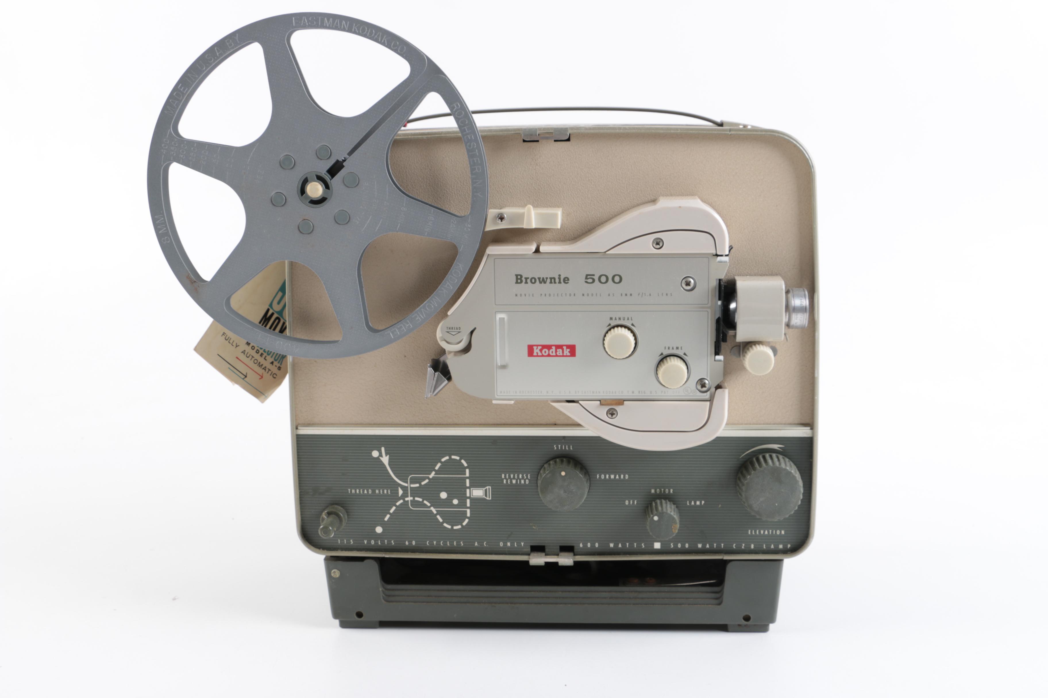 1960s Brownie 500 8mm Movie Projector Model A-5