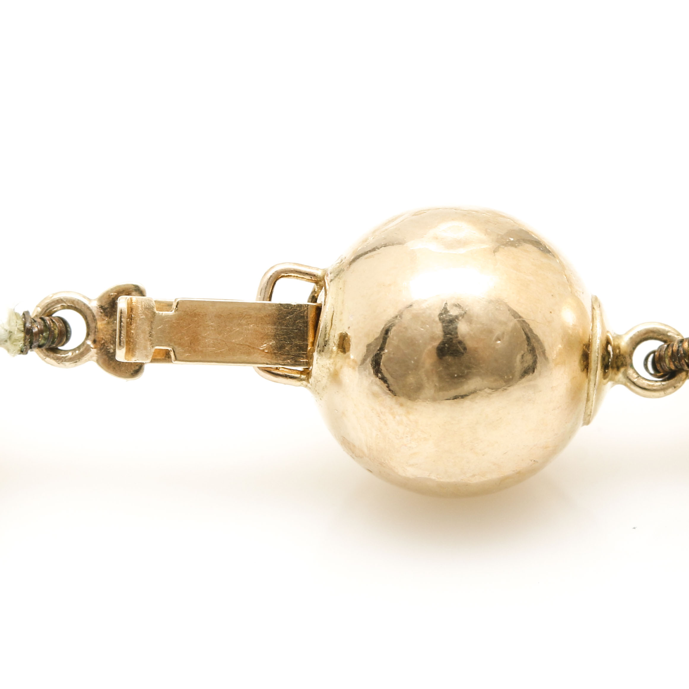 14K Yellow Gold Cultured Freshwater Pearl Necklace