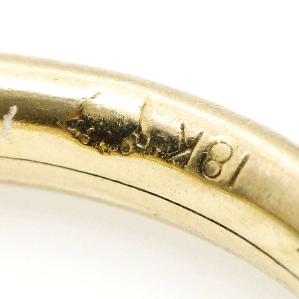 18K Yellow Gold Ring Band