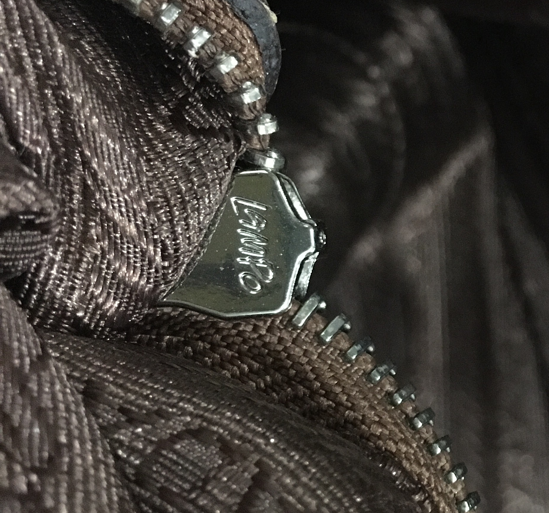 Prada Bruciato Leather Vitello Daino Tessuto Print Bauletto Bag