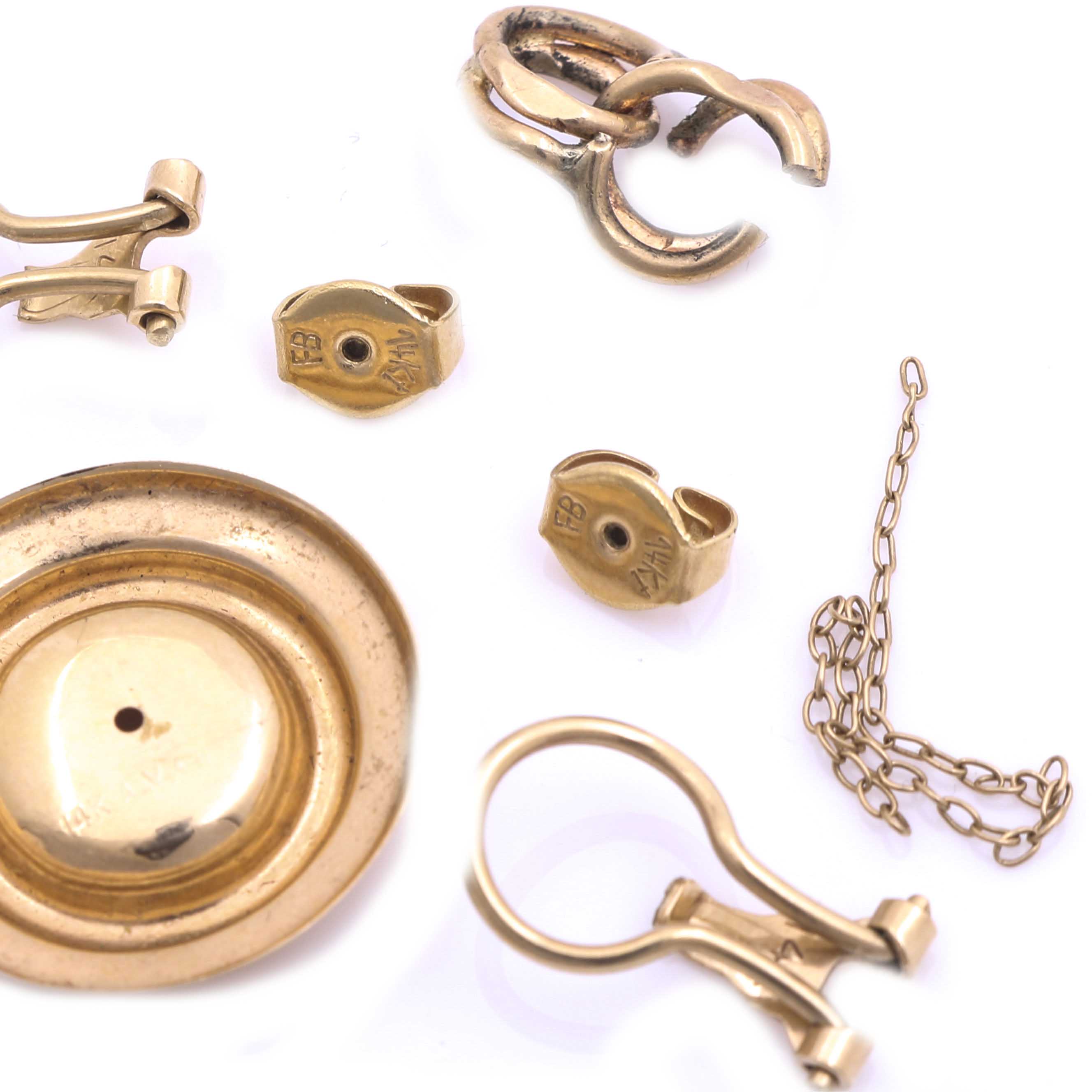 14K Yellow Gold Scrap