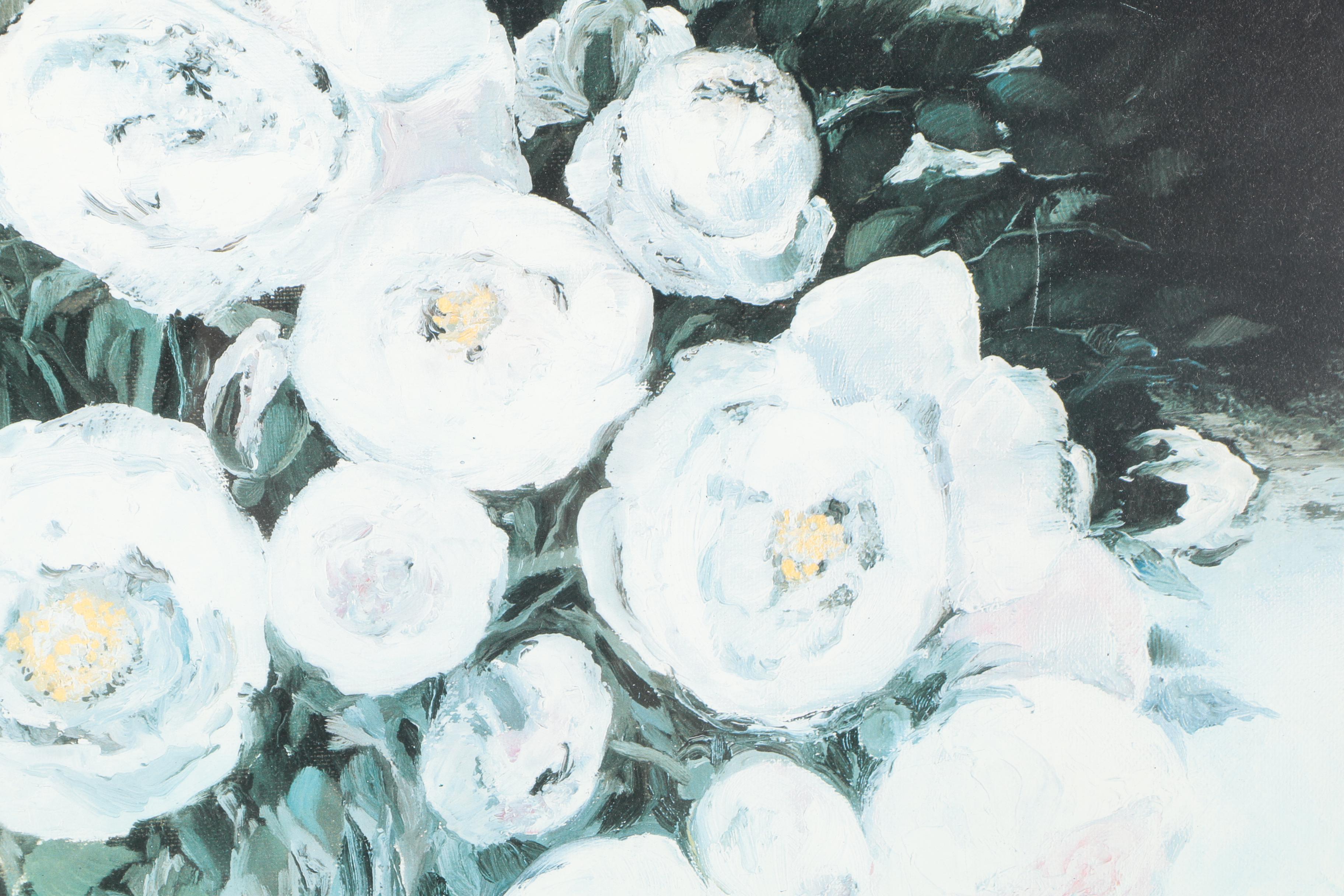 Offset Lithographs After Heide Dahl Paintings of Flowers