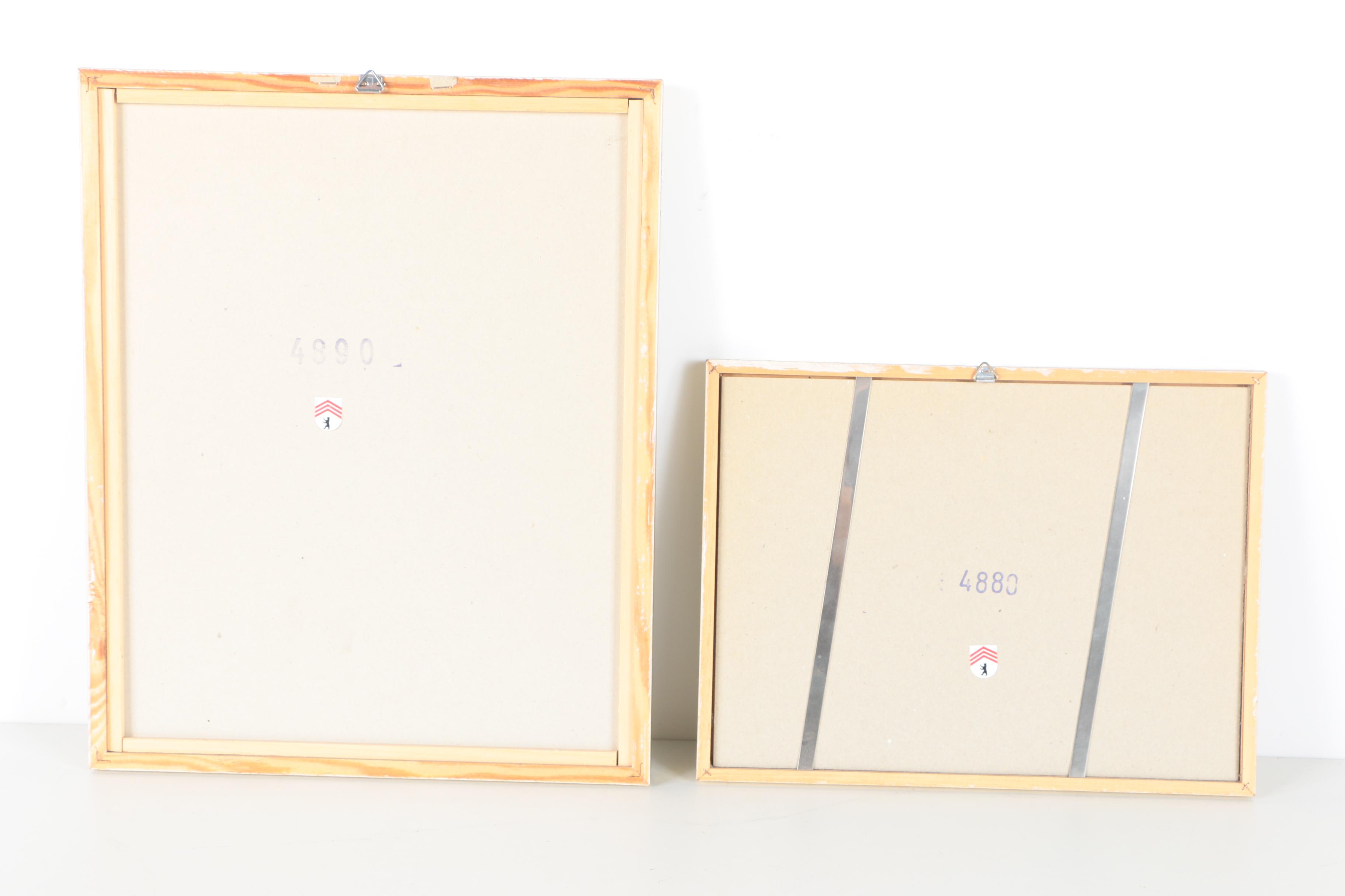 Offset Lithographs After Heide Dahl Paintings of Flowers