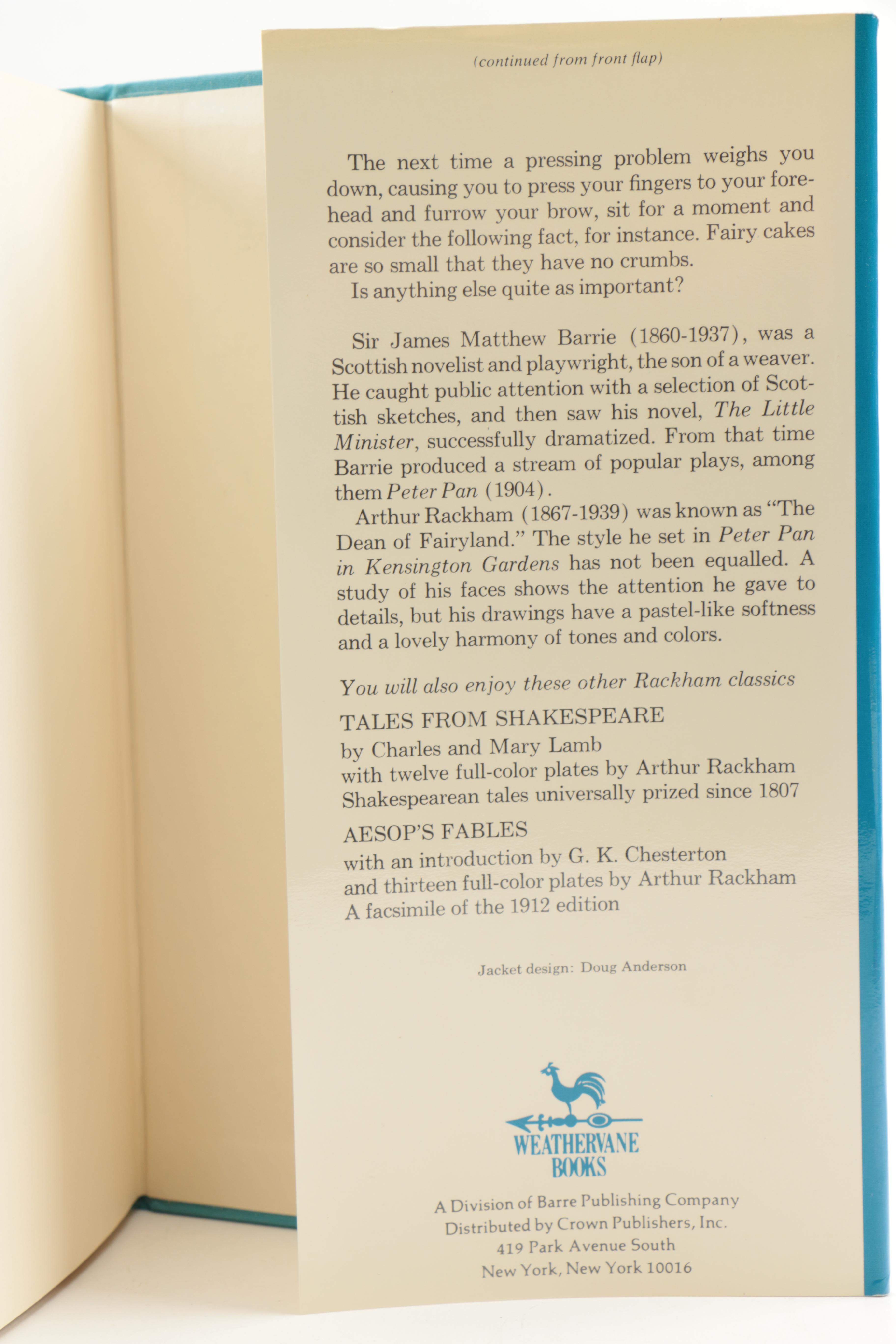 Selection of Books Including "Peter Pan in Kensington Garden"